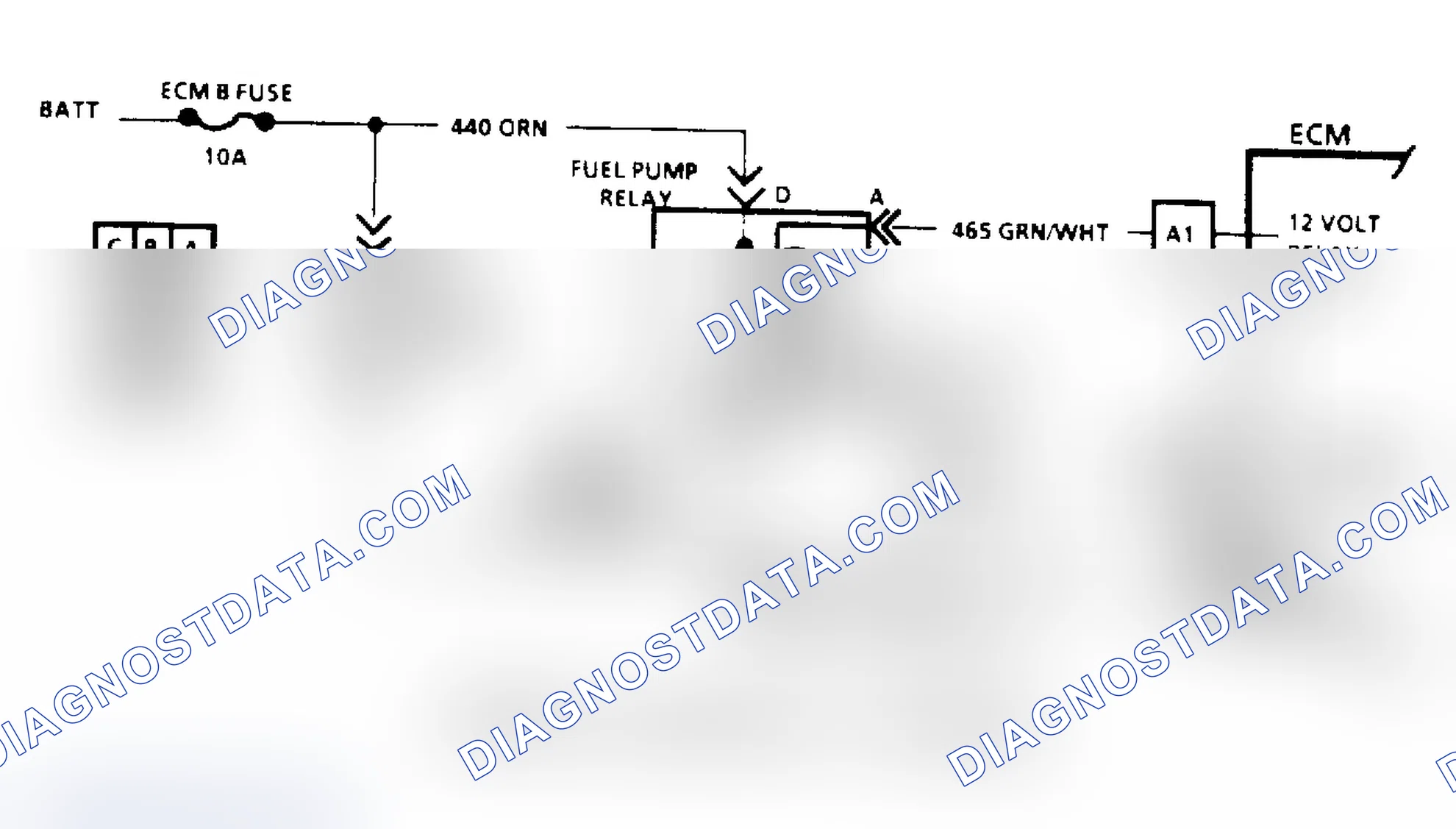 Scheme 82: Code 54, Fuel Pump Schematic (Astro, Safari & "S/T" Series)