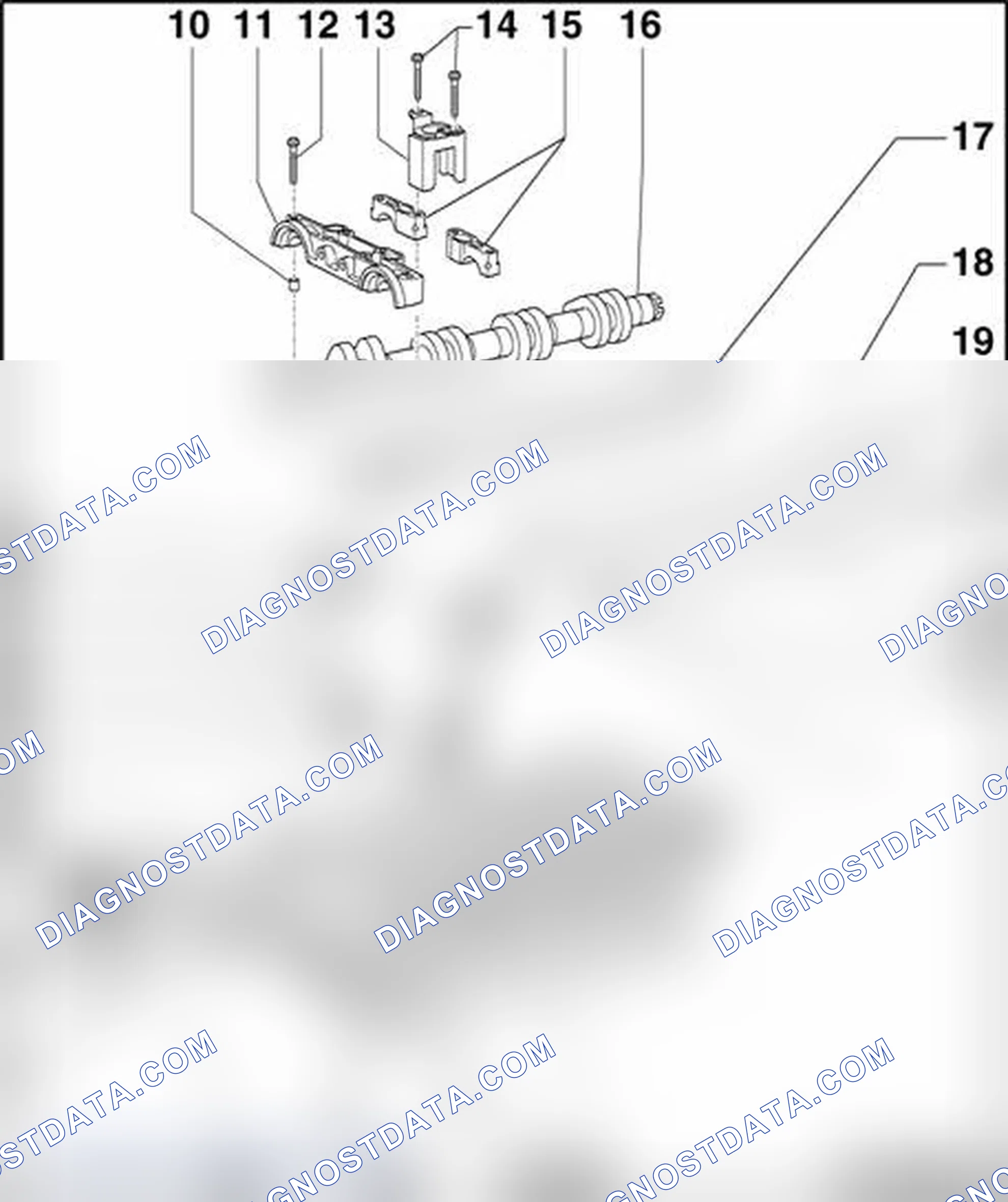 Scheme 391: Valvetrain, component overview