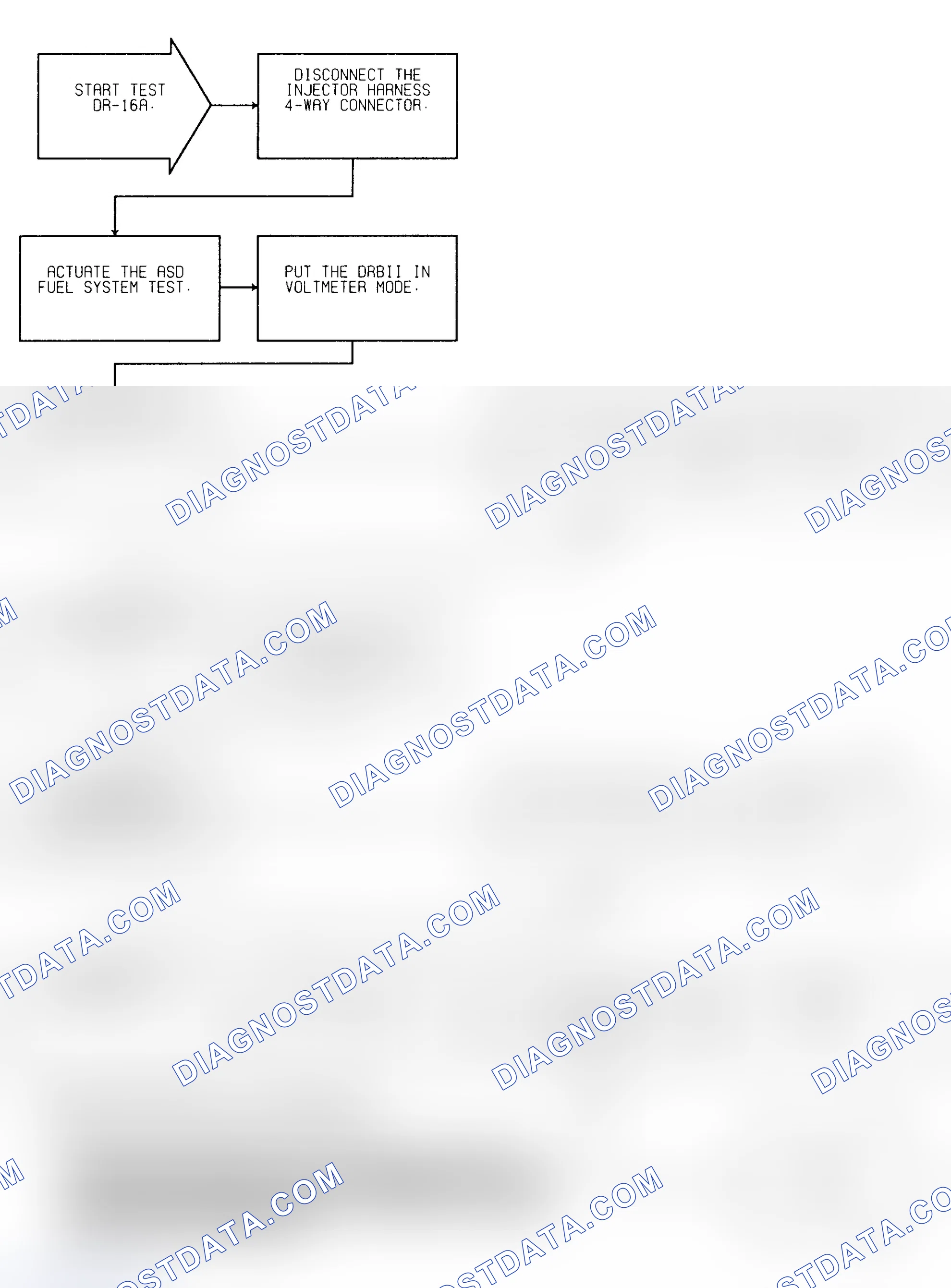 Scheme 207: Test DR-16A (1 of 2) Injector No. 1 Control Circuit