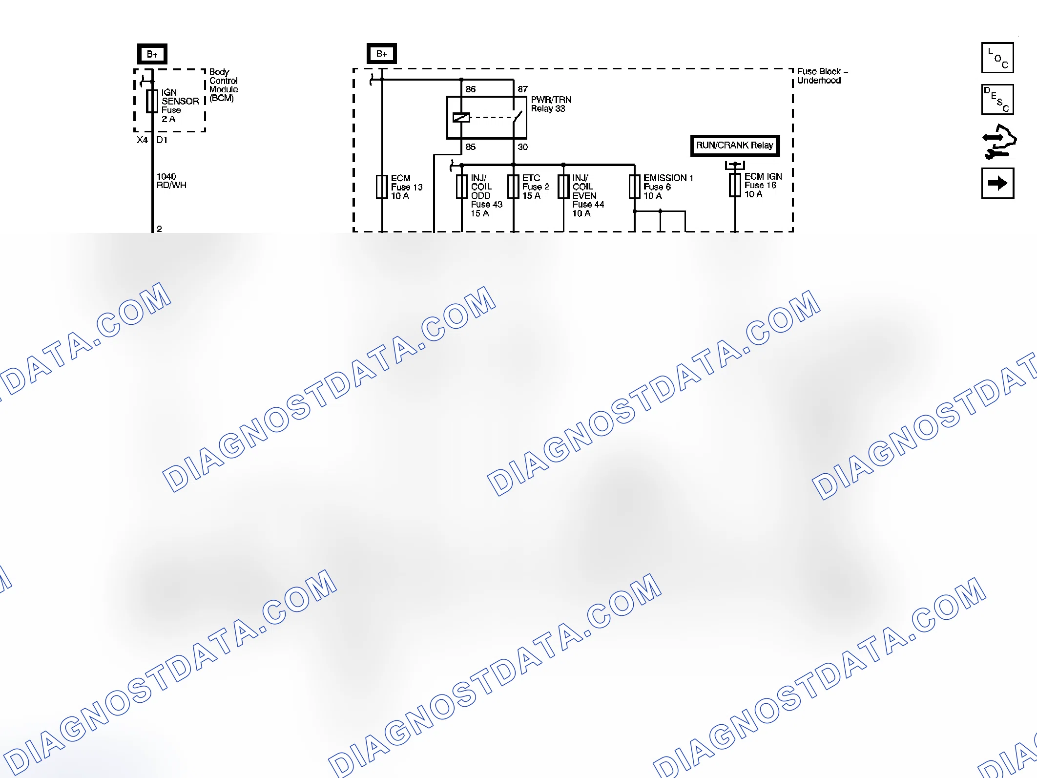 Scheme 54: Engine Controls Schematics