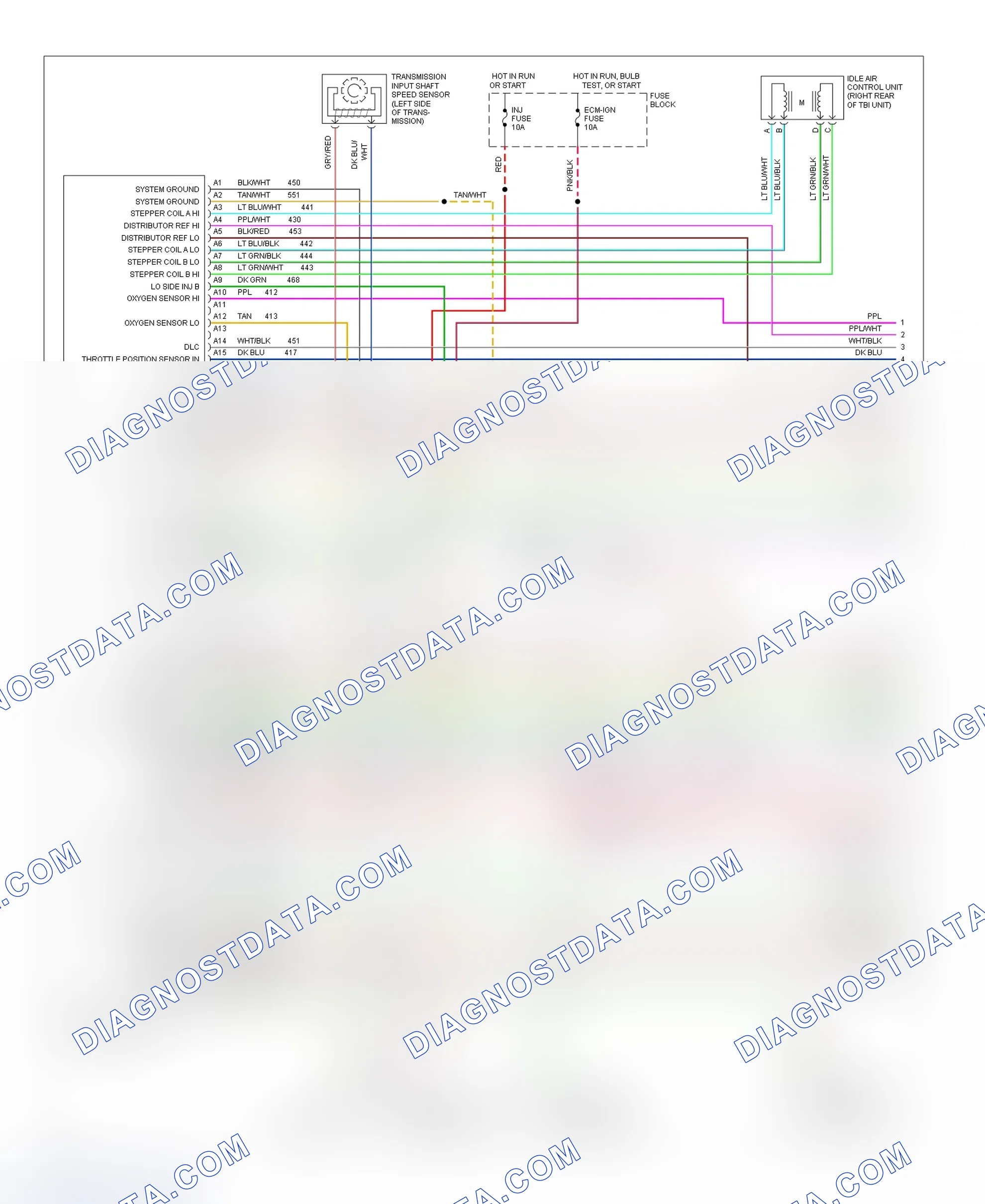 Scheme 119: Wiring Diagram (Pickup, Sierra & Suburban - 7.4L With A/T - 1 Of 3)