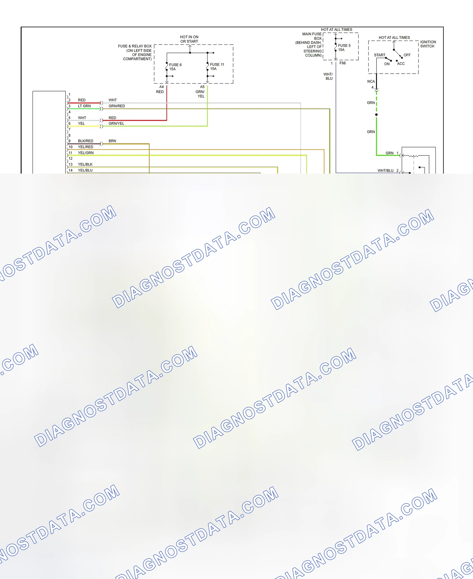 Scheme 1: Air Bag System Wiring Diagram (Forester With Side Impact Air Bags)