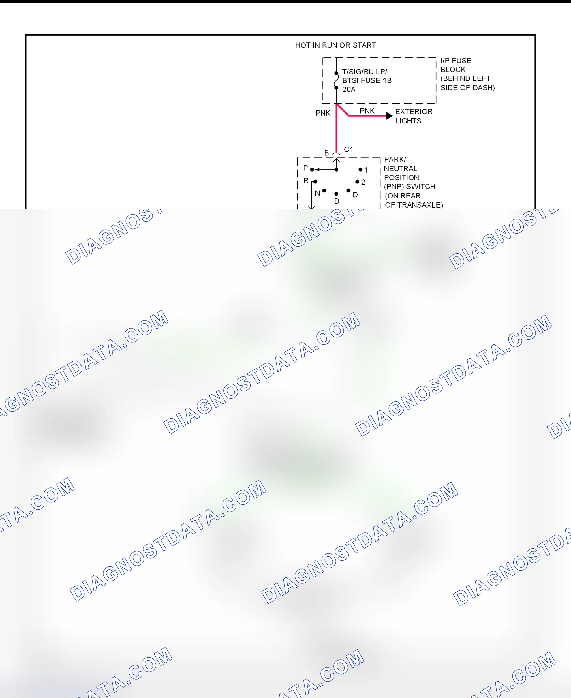 Scheme 48: Back-Up Lights Wiring Diagram (Bonneville, Eighty Eight & LSS)