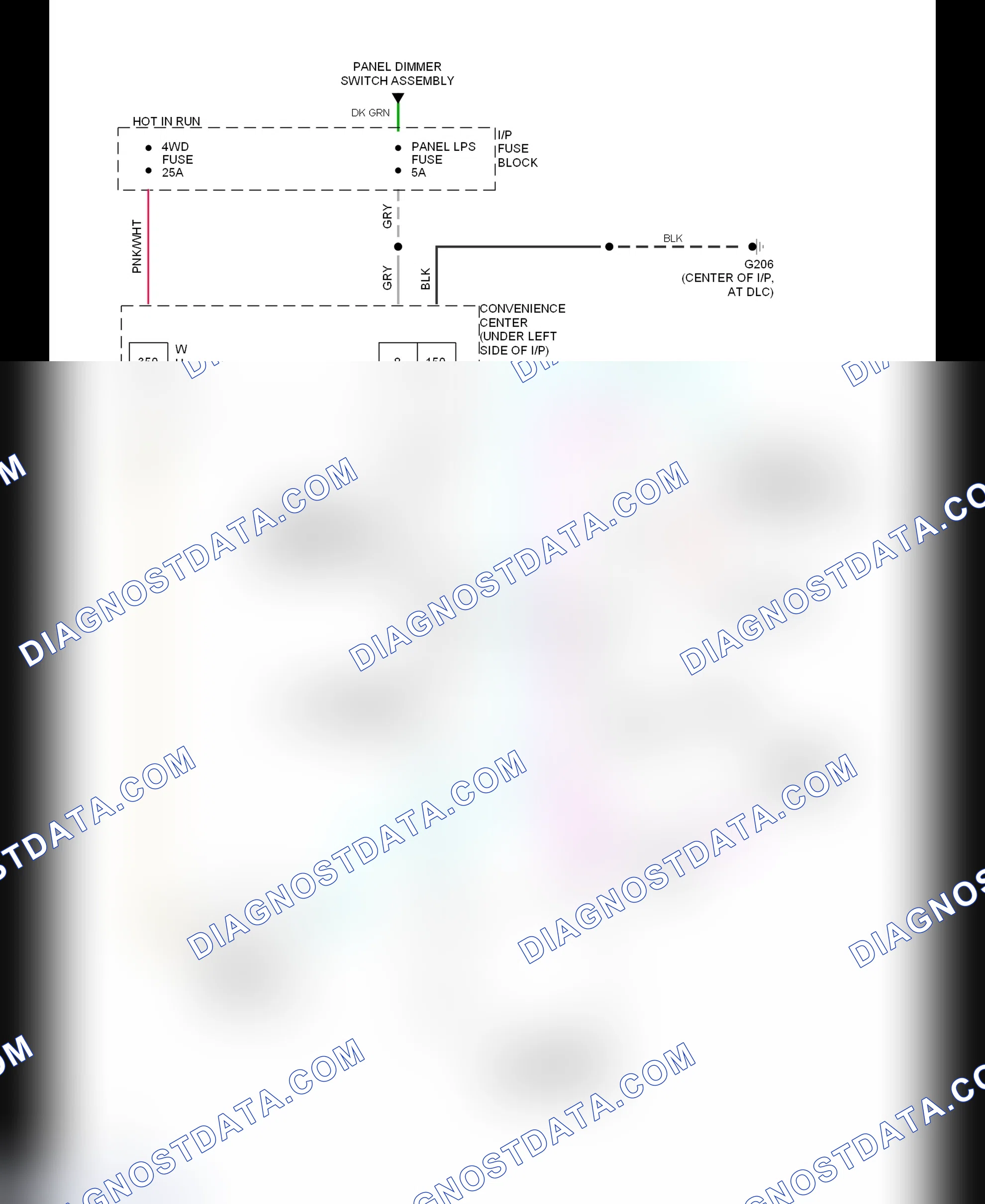 Scheme 7: Transfer Case Circuit (1993 Except H/D 4-Speed A/T)
