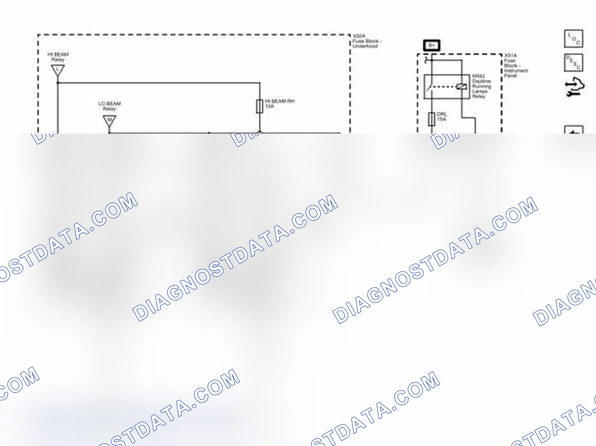 Scheme 2: Headlamps and Daytime Running Lights Wiring Schematics