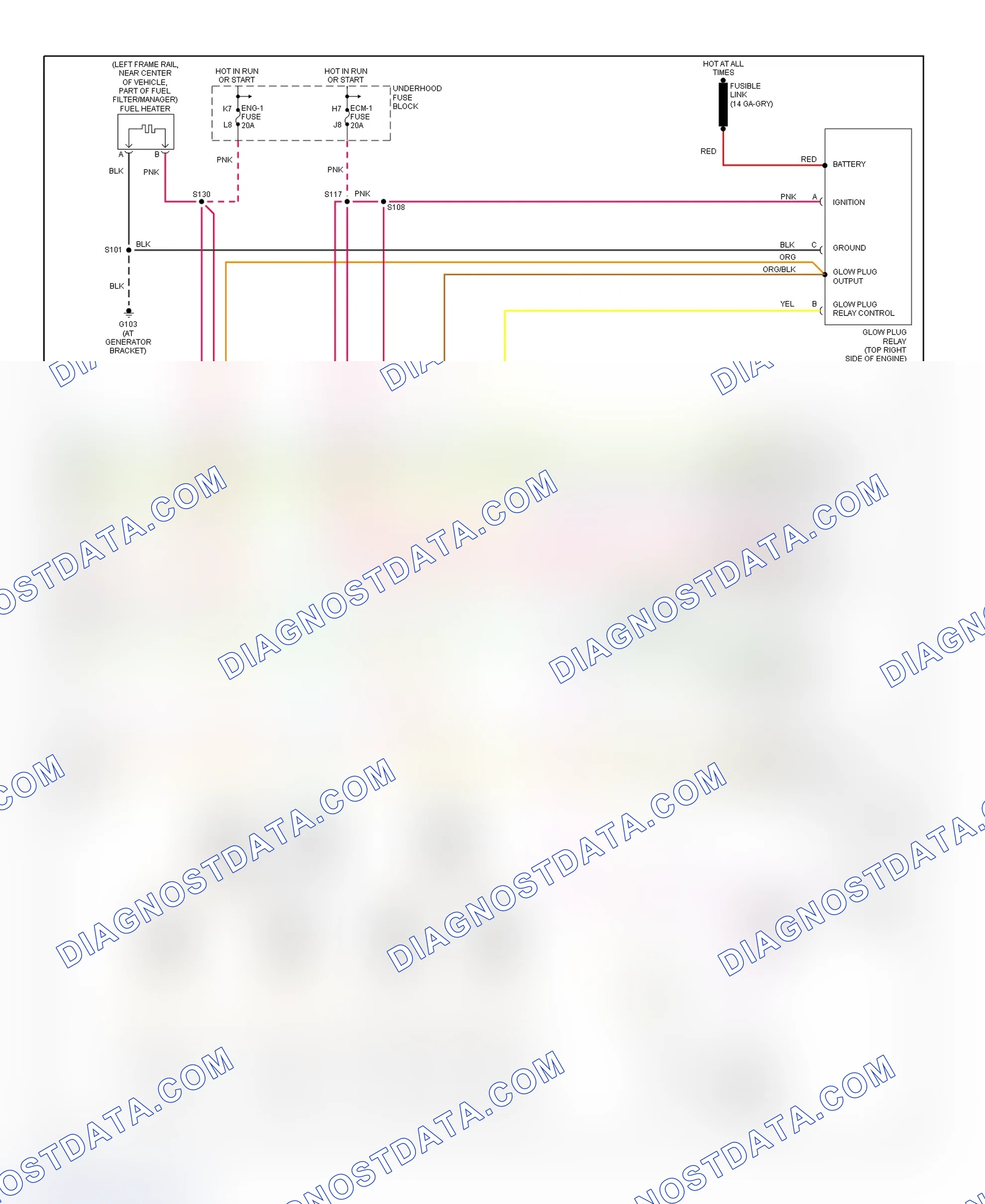 Scheme 140: PCM Wiring Diagram (Chevy Express & Savana - 6.5L - Federal - 4 Of 4)