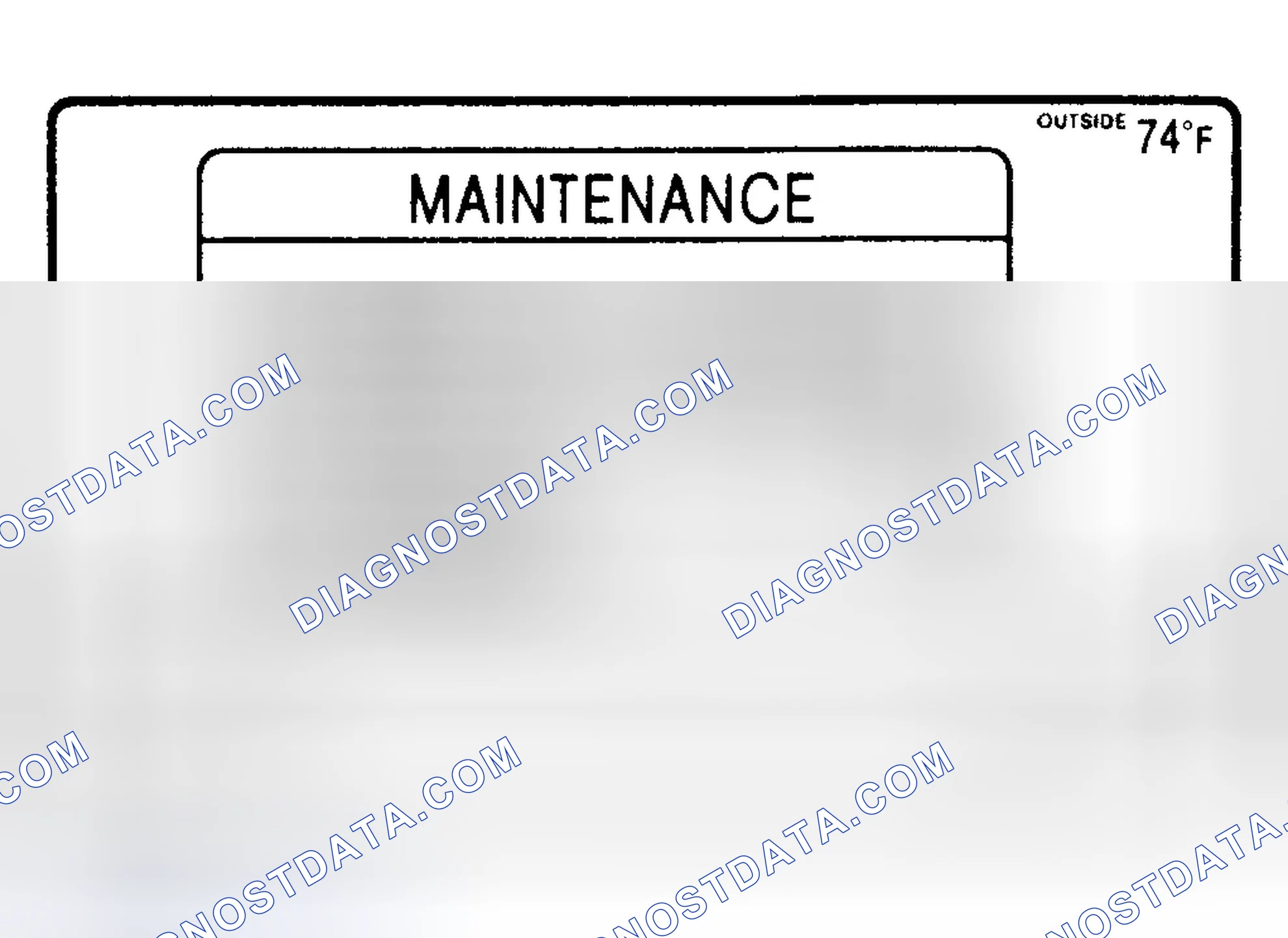 Scheme 2: MAINTENANCE INTERVAL RESET - PROCEDURE 1
