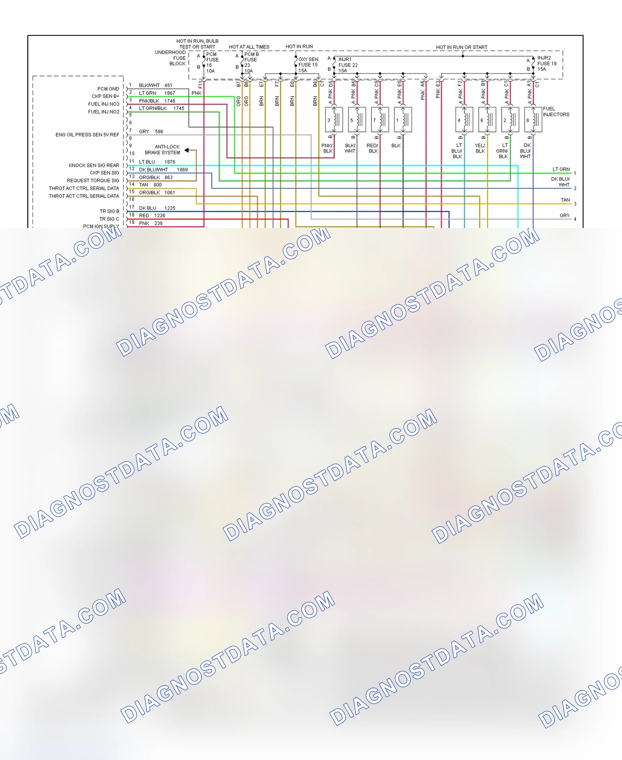 Scheme 146: PCM Wiring Diagram (Corvette - 5.7L - 1 Of 4)