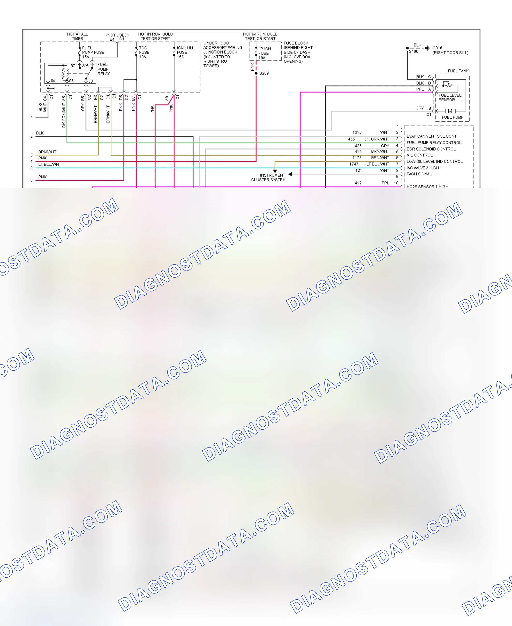 Scheme 113: PCM Wiring Diagram (Grand Prix - 3.1L - 4 Of 4)