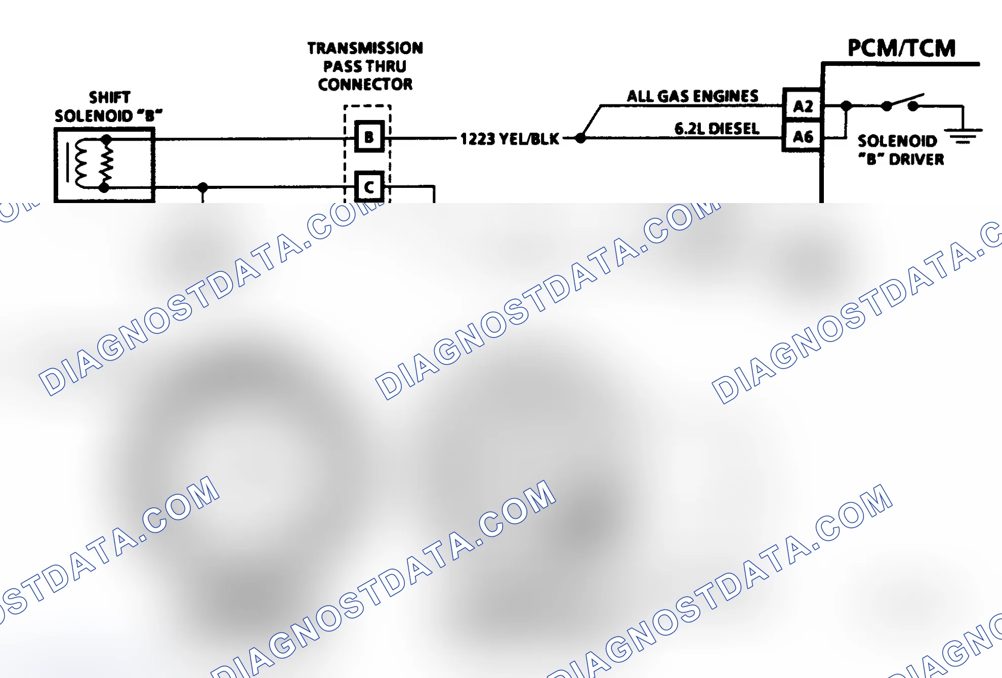 Scheme 402: CODE 81 - SHIFT SOLENOID "B" CIRCUIT