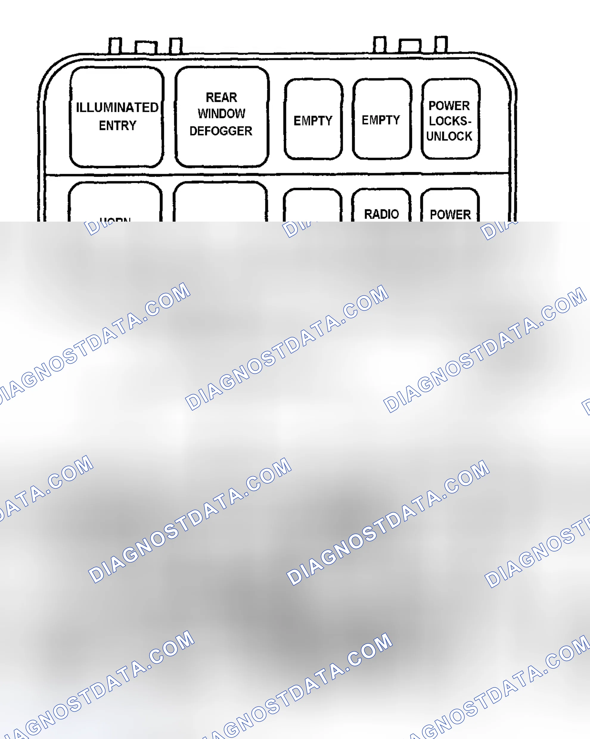 Scheme 7: RELAY PANEL IDENTIFICATION (1993-96 MODELS)
