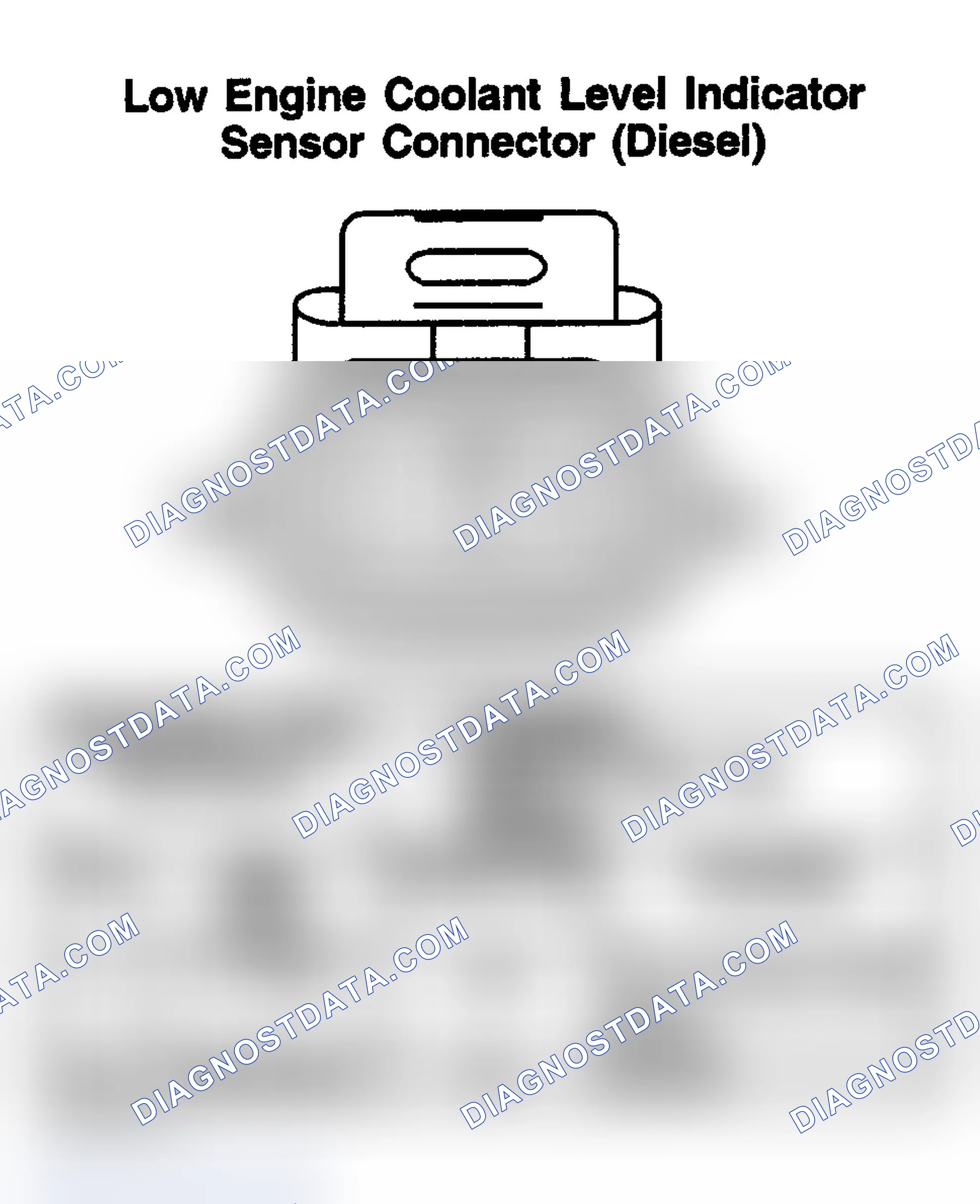 Scheme 200: LOW ENGINE COOLANT LEVEL INDICATOR SENSOR (DIESEL)