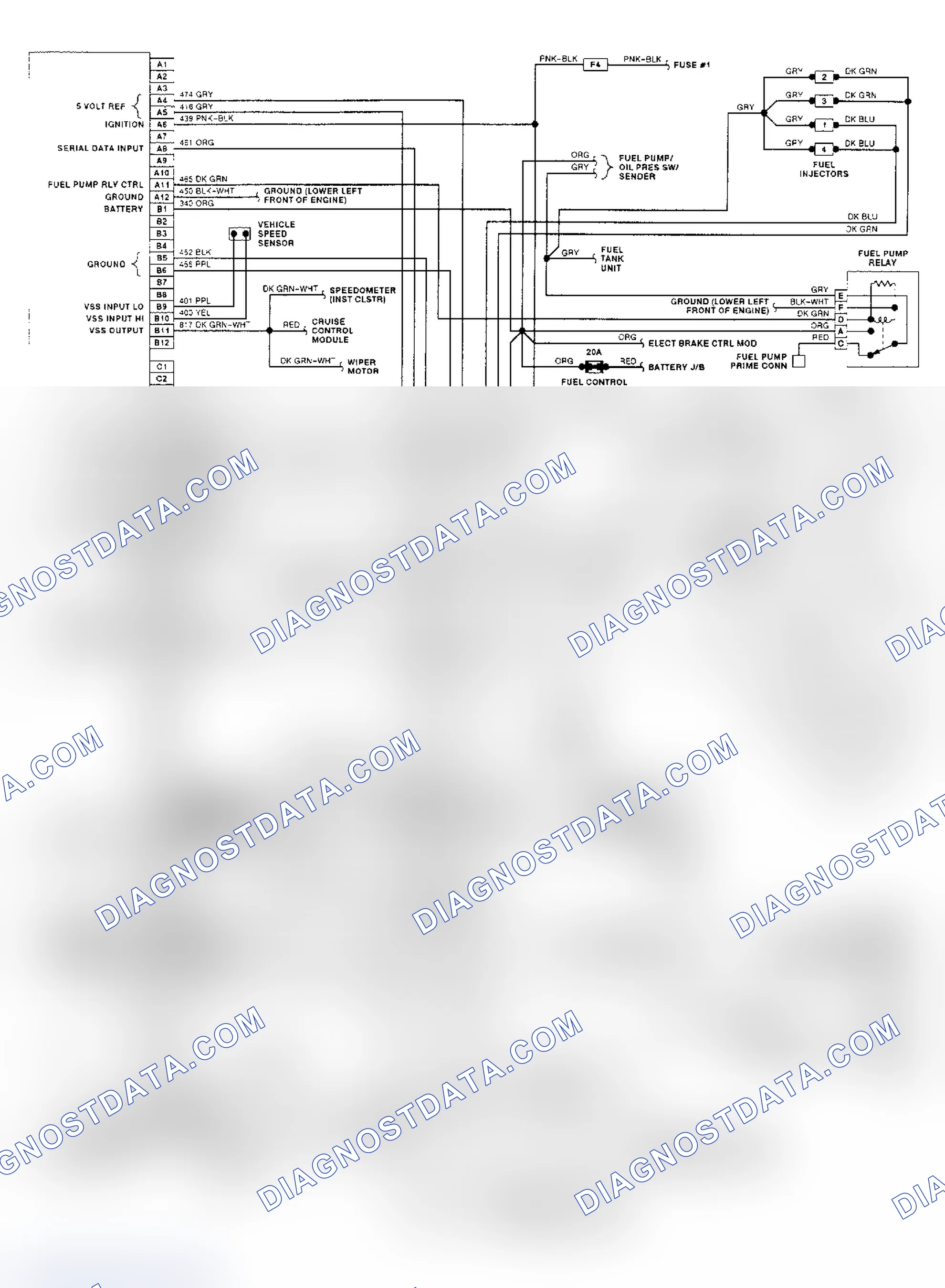 Scheme 8: 2.3L (VIN A) ECM Wiring Diagram (Beretta)
