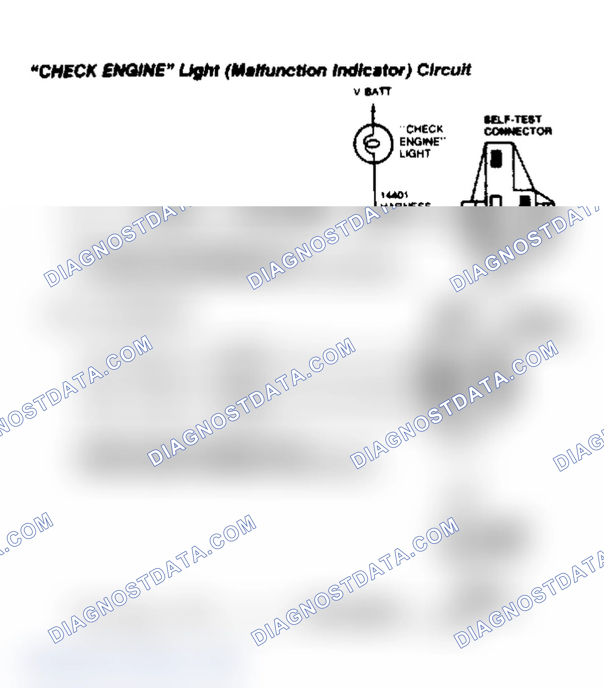 Scheme 34: "CHECK ENGINE" Light (Malfunction Indicator) Circuit