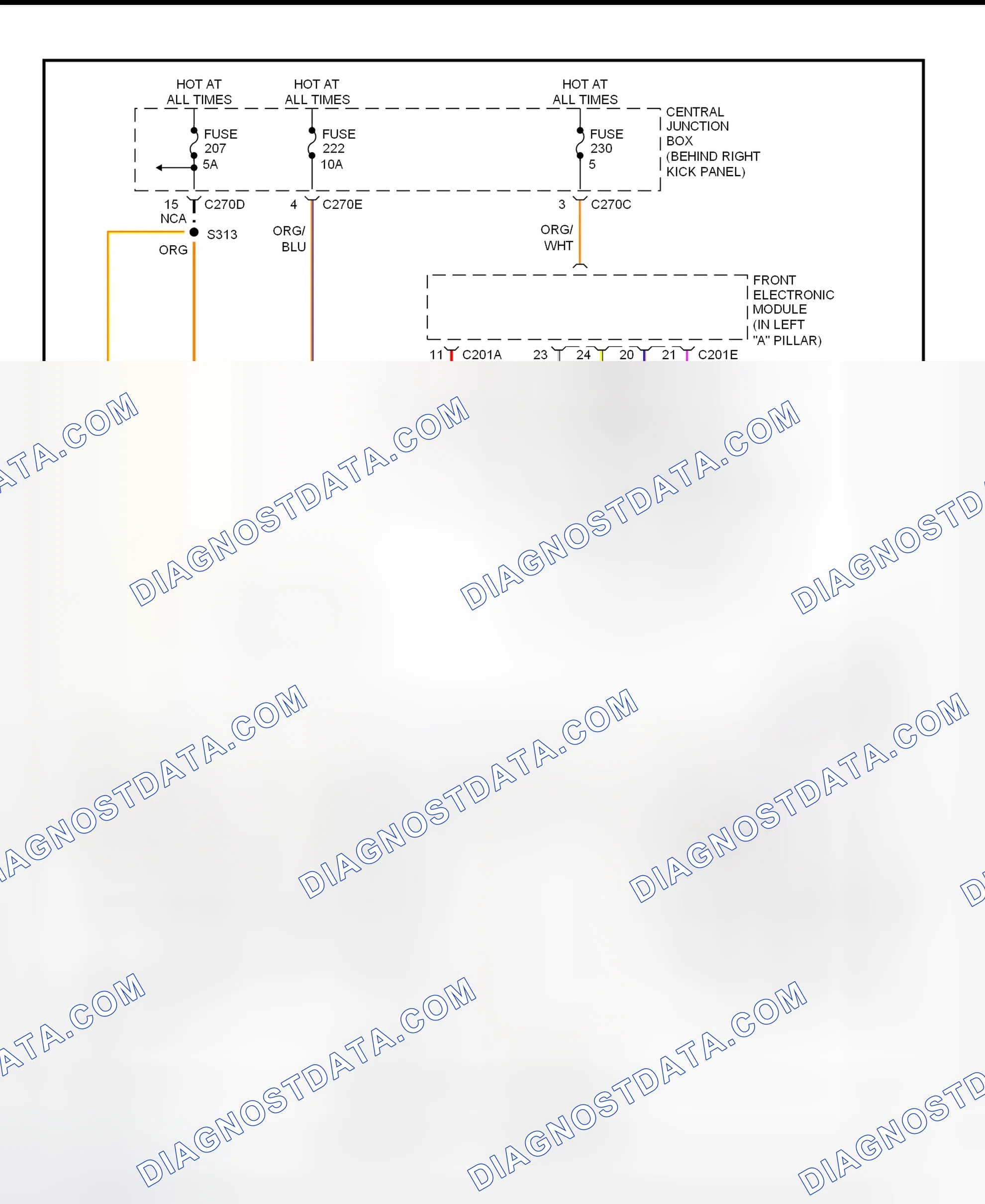 Scheme 14: Power Mirror System Wiring Diagram (LS)