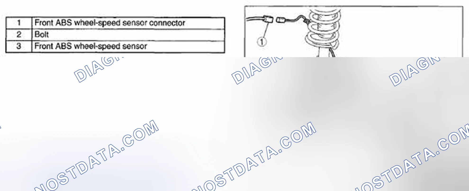Scheme 4: FRONT ABS WHEEL-SPEED SENSOR REMOVAL/INSTALLATION