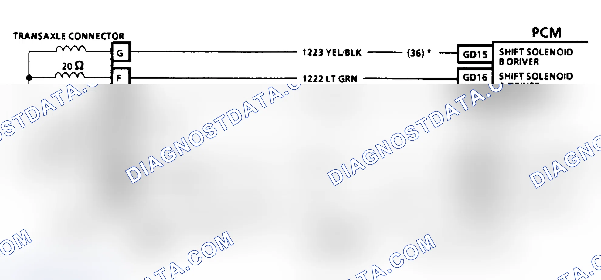Scheme 178: CODE 36, SHIFT CONTROL PROBLEM - 3.8L C & E BODIES W/4T60E TRANSAXLE
