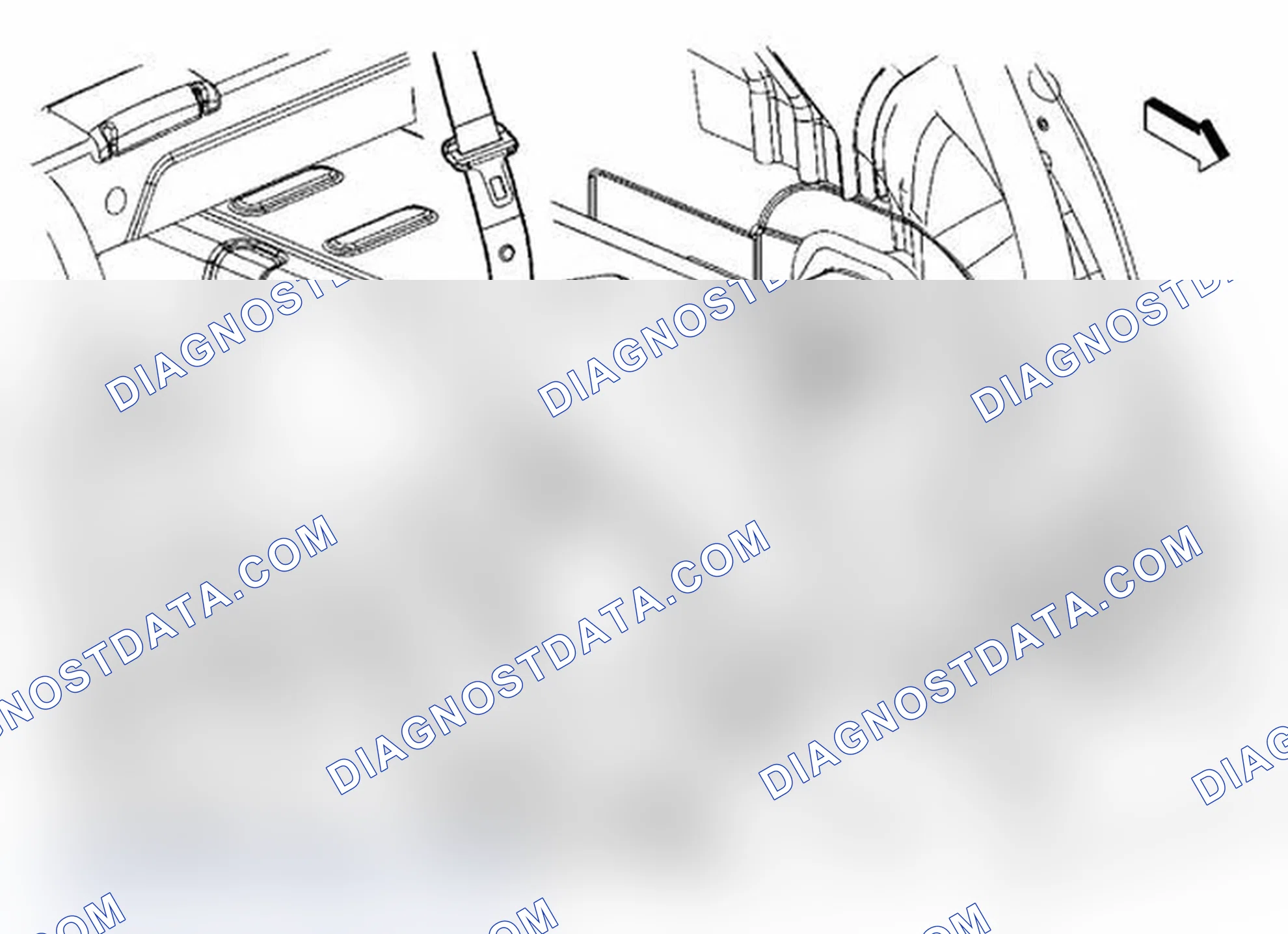 Scheme 5: Seat Belt Buckle Replacement - Rear