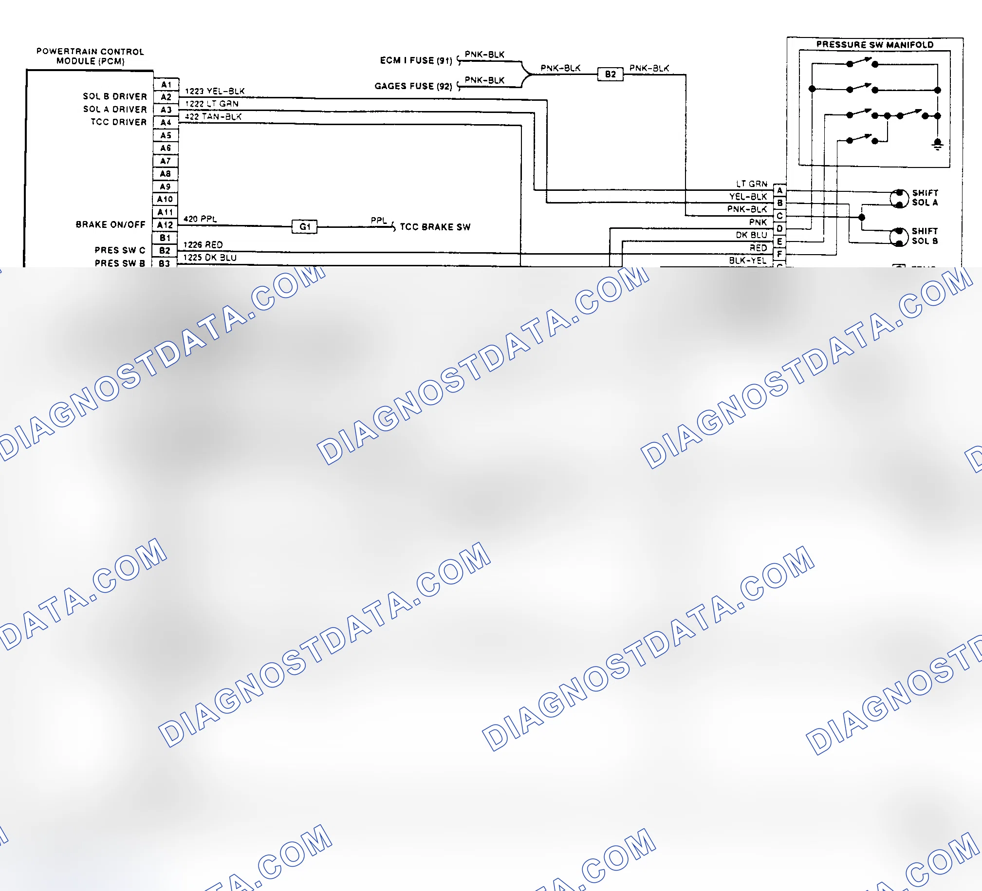 Scheme 436: Wiring Diagram ("G" Series - Gasoline Engine)