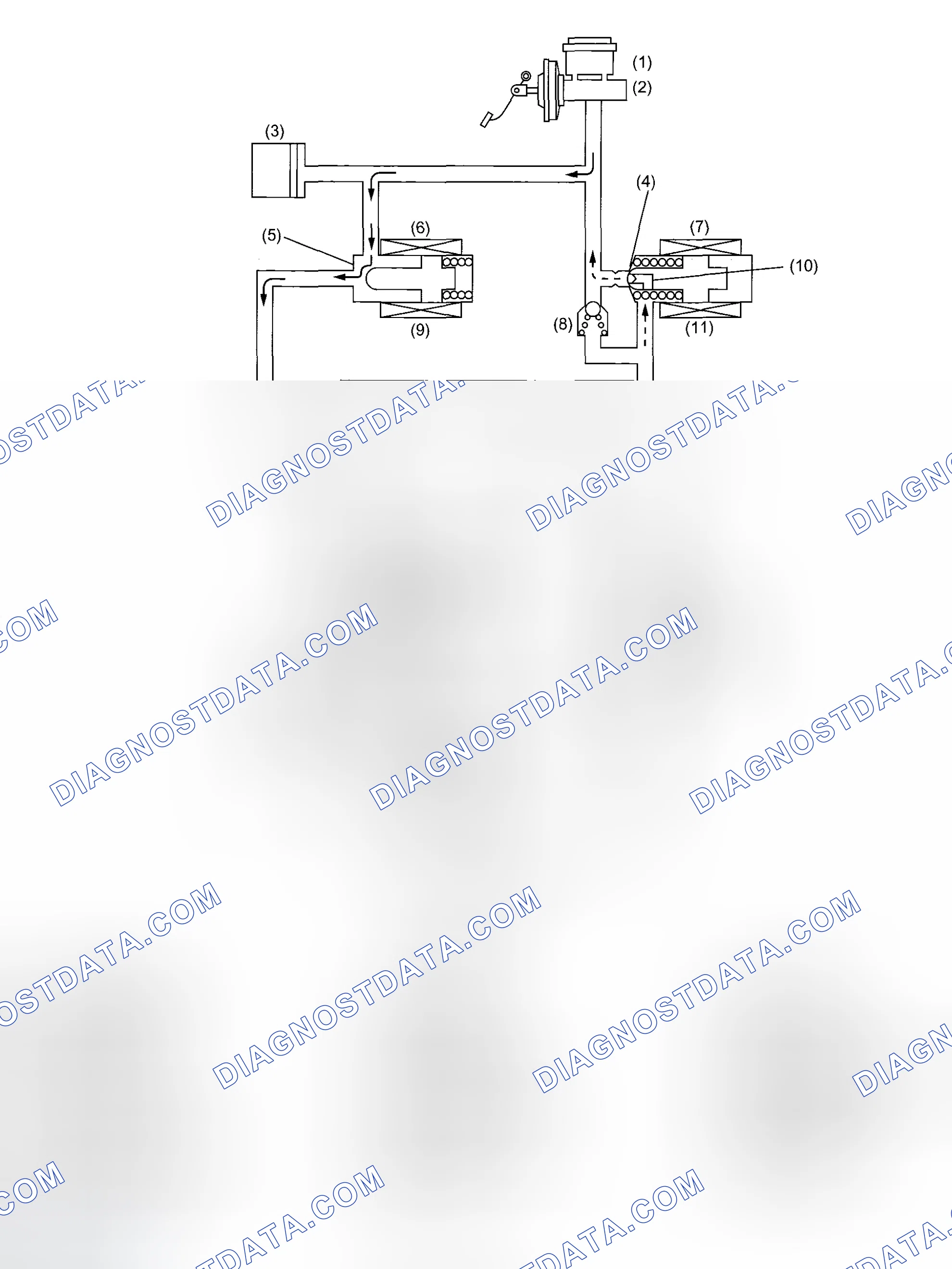 Scheme 12: PRESSURE "HOLD" CONTROL WITH BRAKE PEDAL NOT DEPRESSED