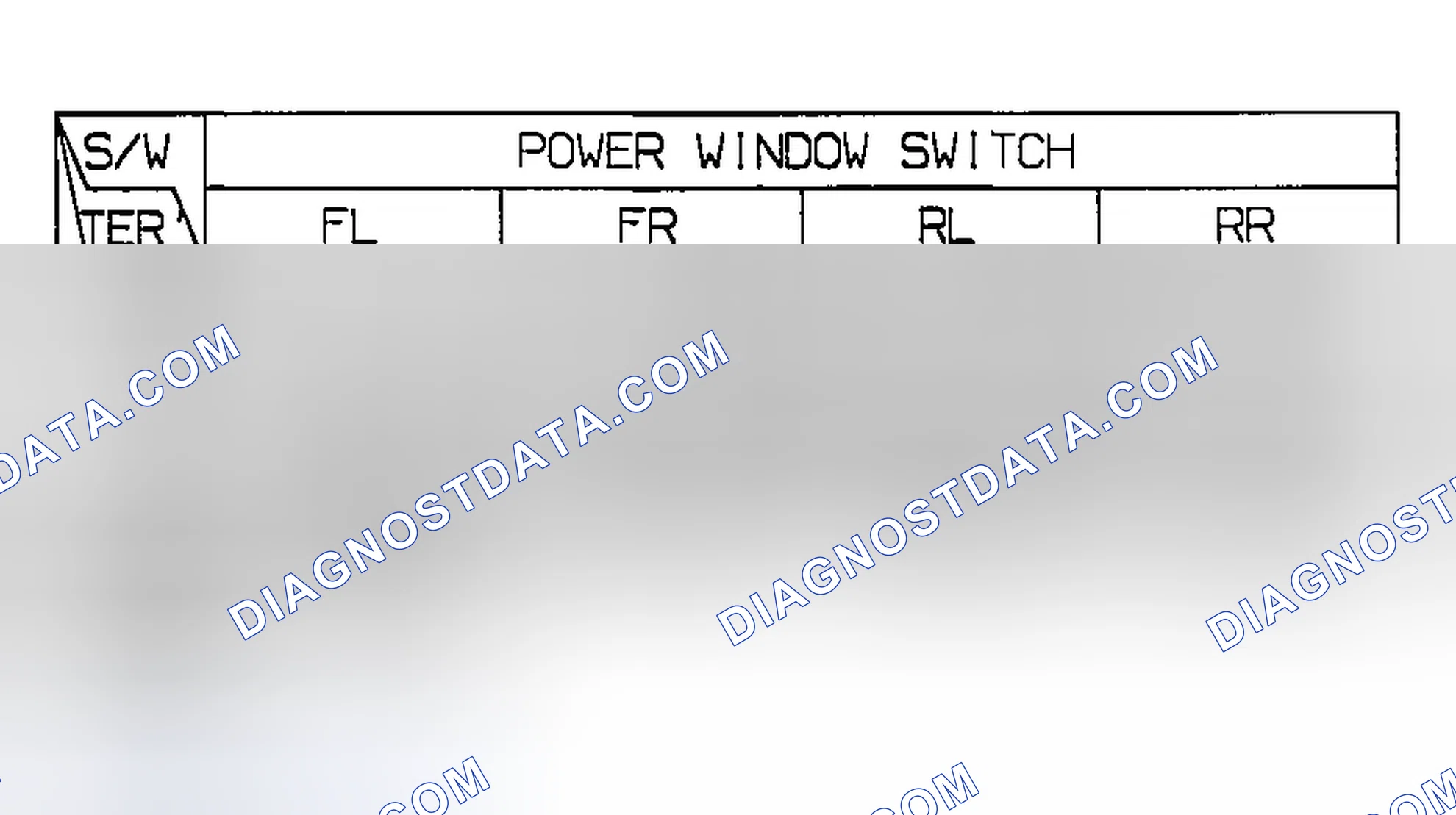 Scheme 4: POWER WINDOW MAIN SWITCH