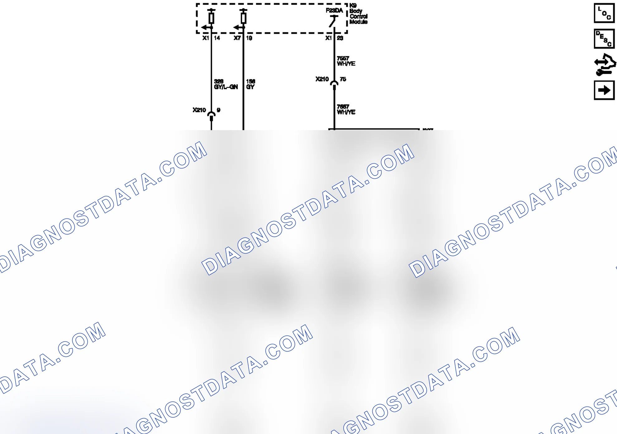Scheme 10: Controls and Door Pocket Lamps Wiring Schematics