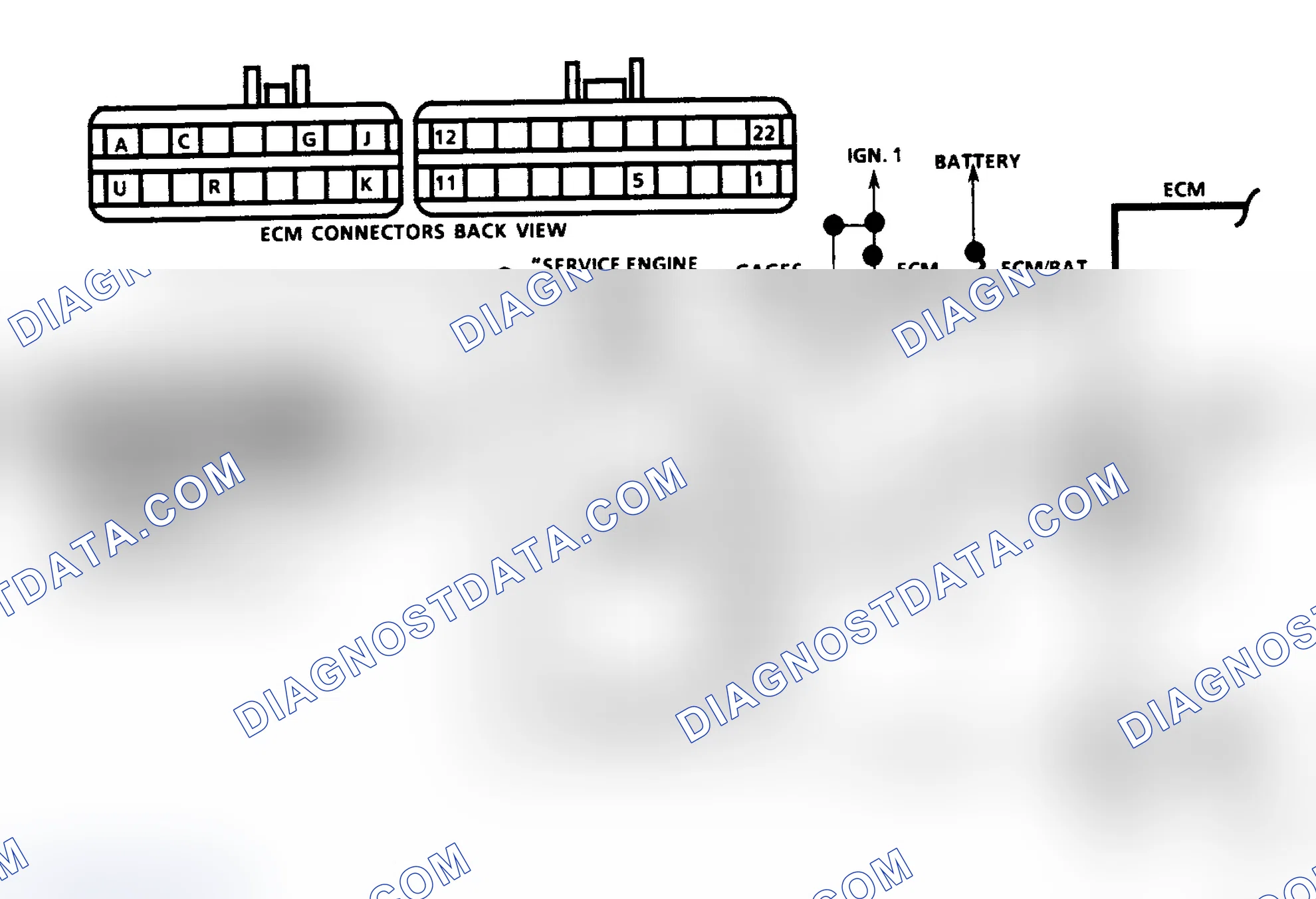 Scheme 84: Chart A5, "CHECK ENGINE" Light Inoperative - Ckt Diagram
