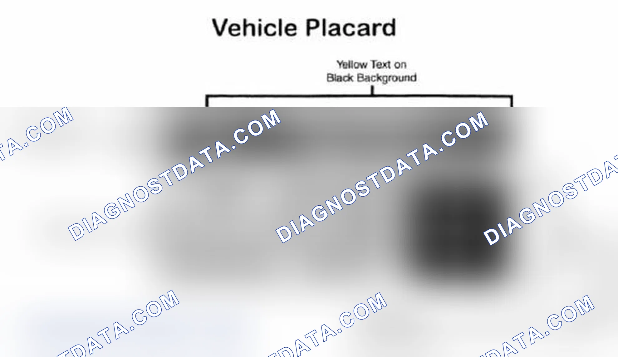 Scheme 28: Vehicle Tire Placard - Typical