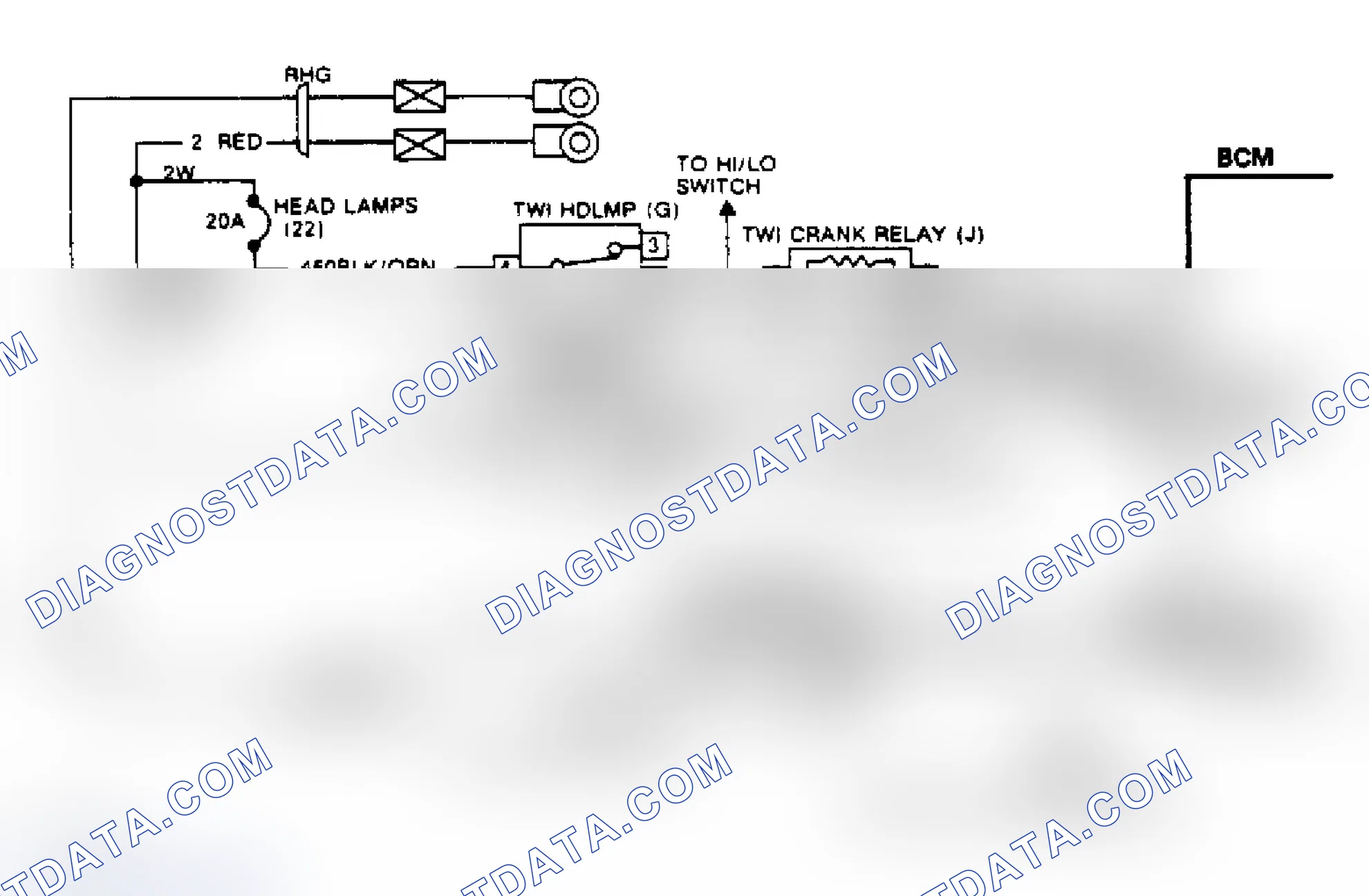 Scheme 176: Code B420, Wiring Diagram Courtesy - Twilight Light Relay Circuits (Toronado)