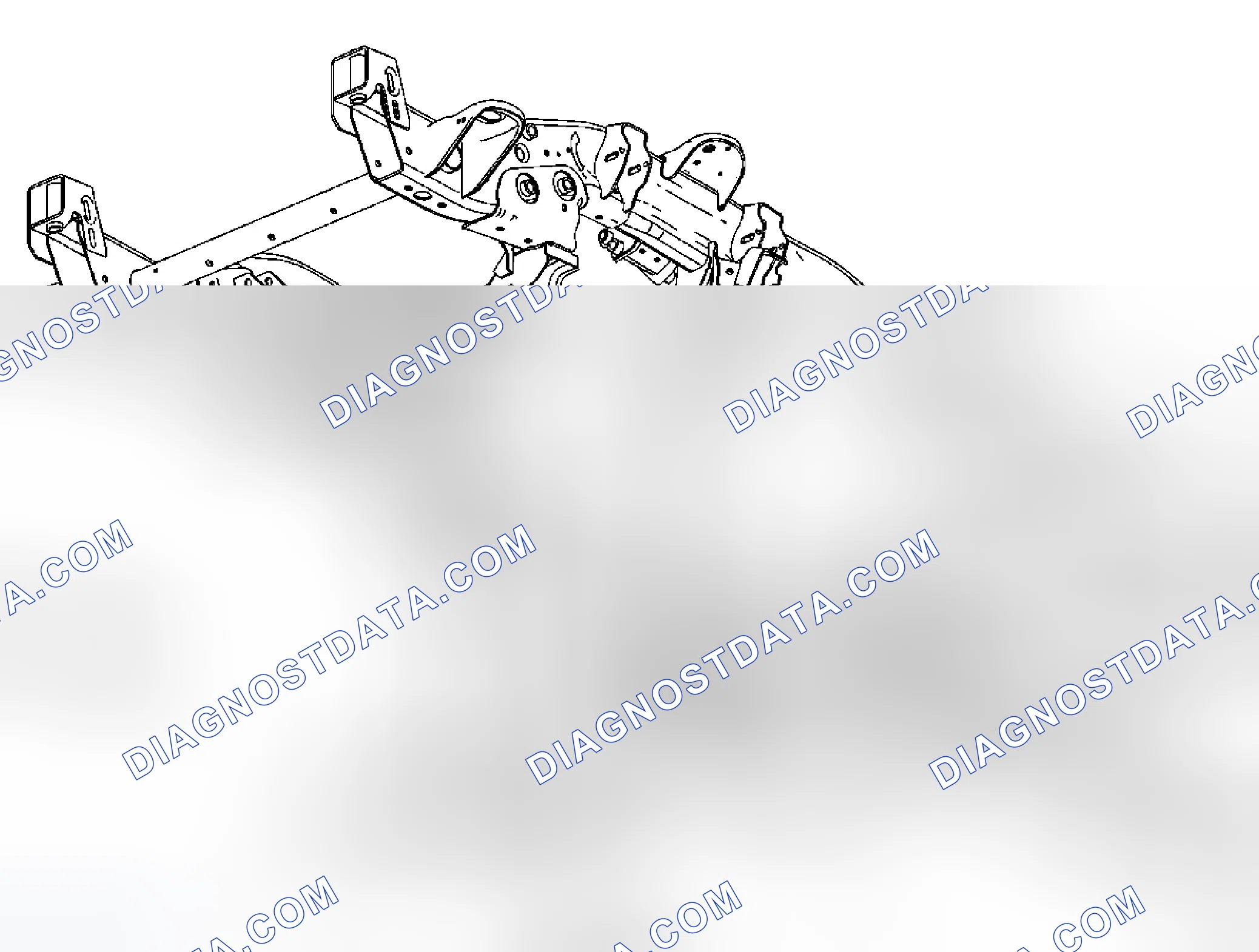 Scheme 6: Drivetrain and Front Suspension Frame Front Crossmember Replacement (4WD 2500 HD, 3500)