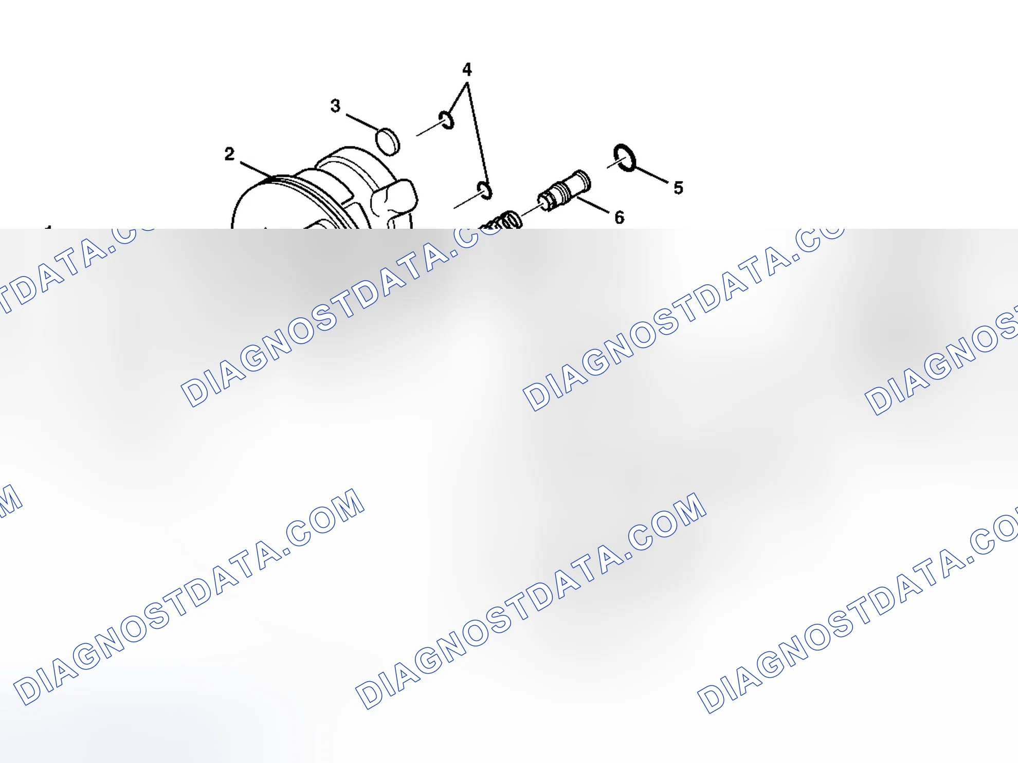 Scheme 4: Power Steering Pump Disassembled View (Regular)