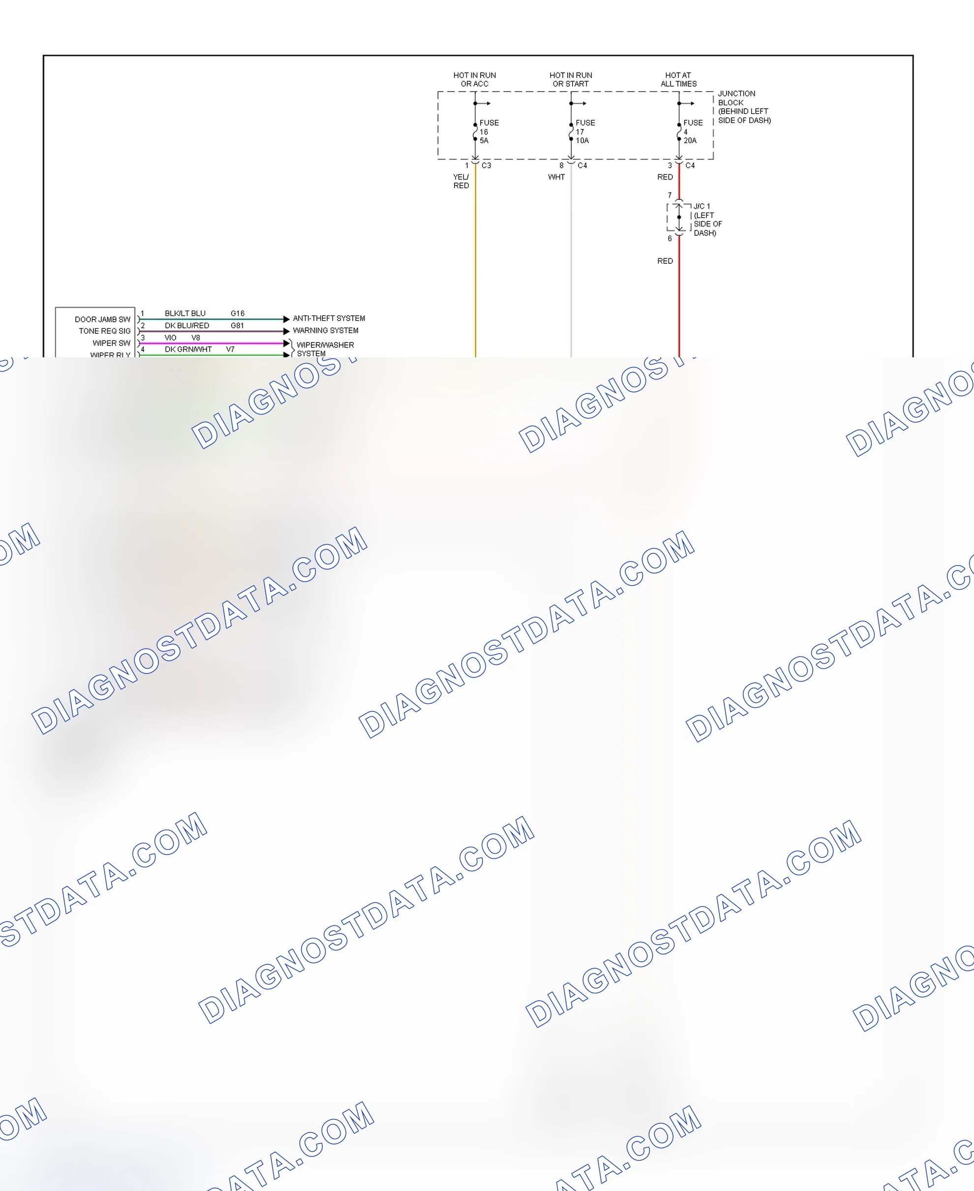 Scheme 82: BCM Wiring Diagram (Ram Van & Ram Wagon)