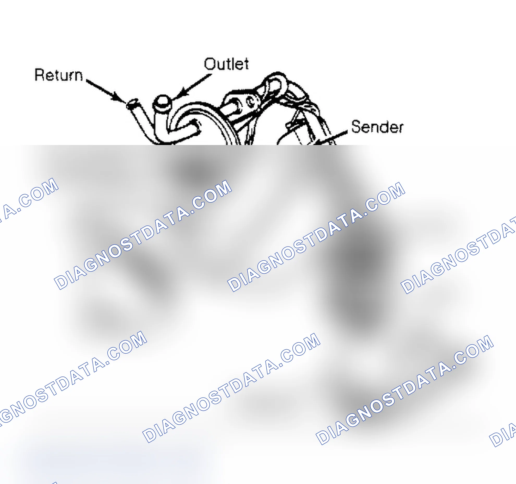 Fig. 2: Typical Electric Fuel Pump Installation In Fuel Tank (Ford V8 Shown)