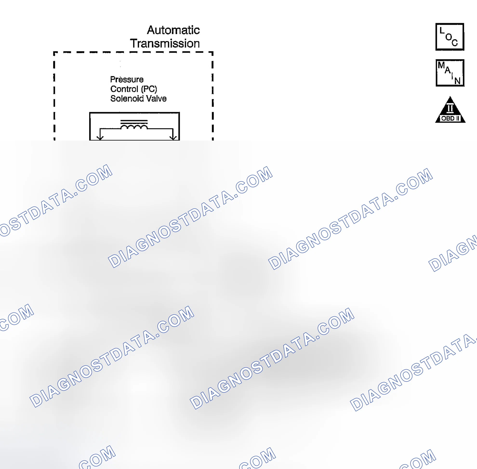 Scheme 354: DTC P0748: Open Or Short In The PC Solenoid Valve Circuit