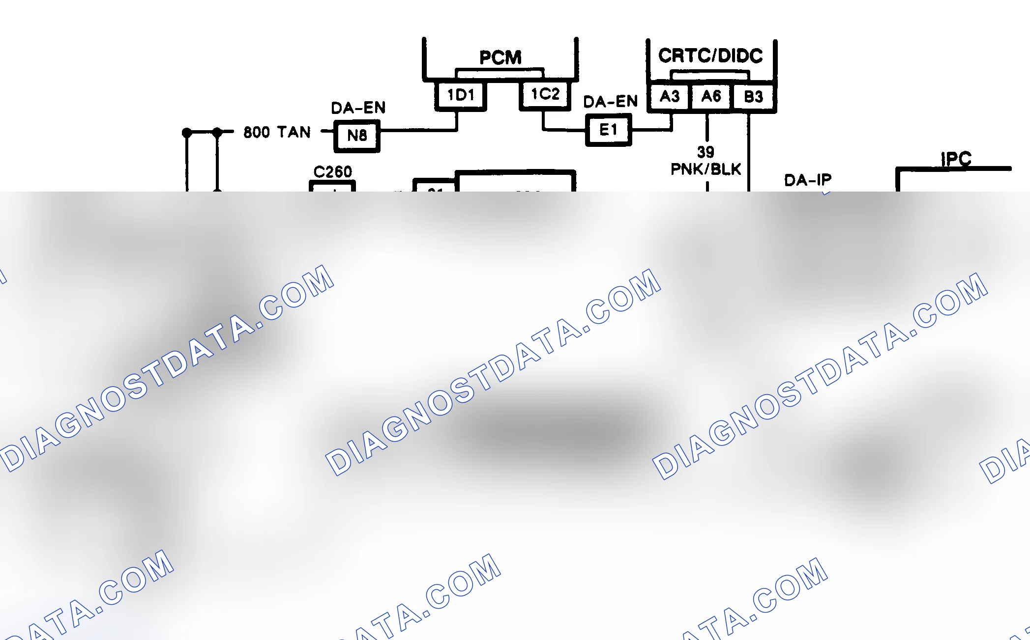 Scheme 103: CHART D-2, SERIAL DATA CIRCUIT SHORTED TO VOLTAGE (CRT EQUIPPED TORONADO & TROFEO)