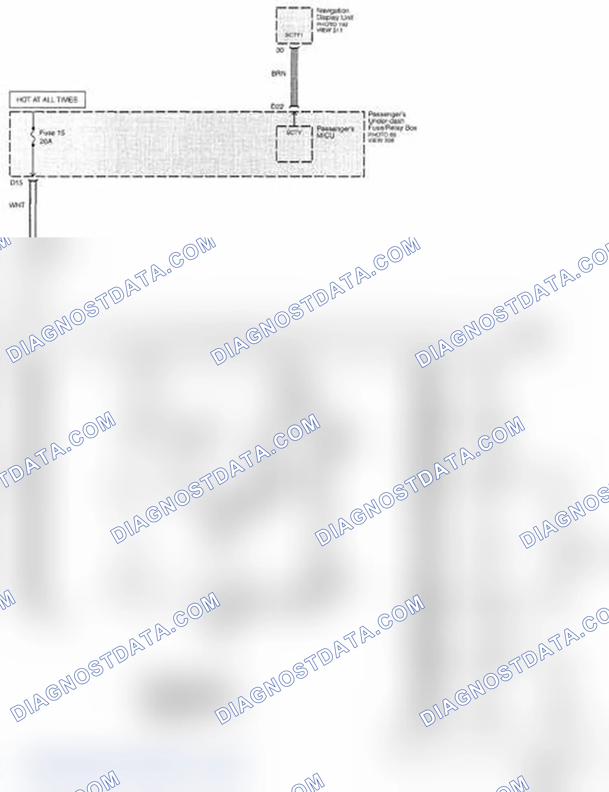 Scheme 490: Navigation System Circuit Diagram (Page 156)