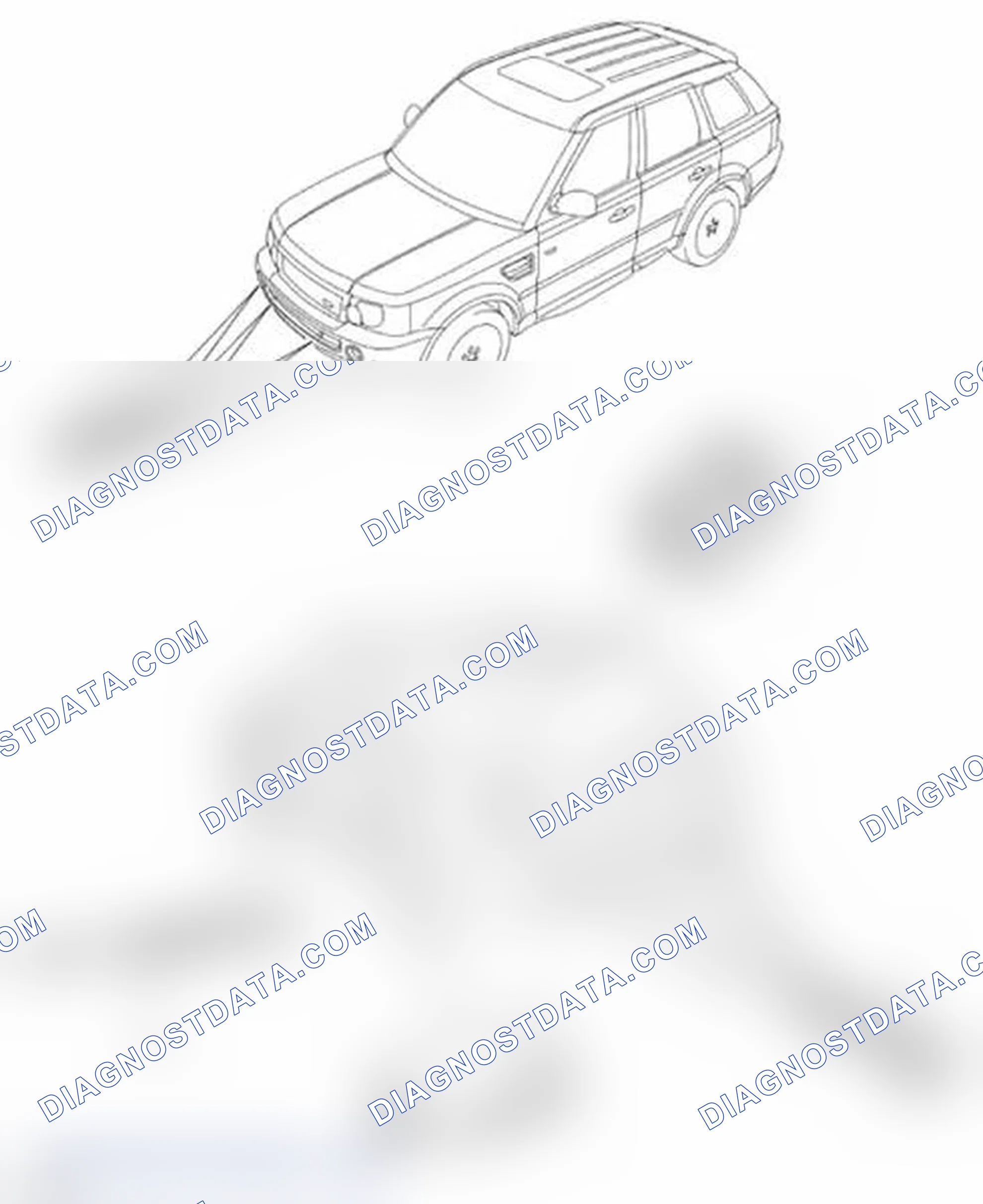 Scheme 1: PARKING AID COMPONENT LOCATION