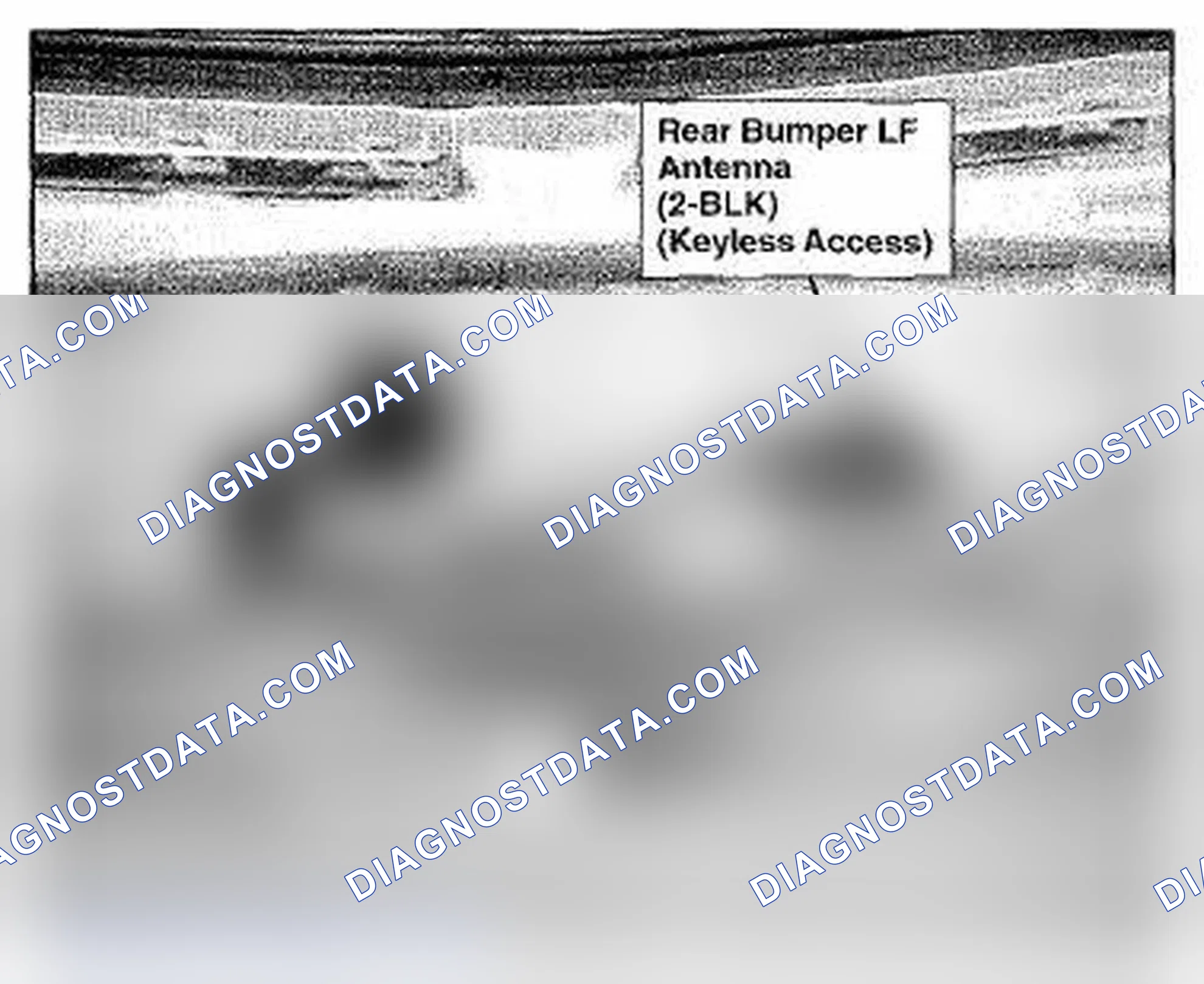 Scheme 1193: Behind Middle Of Rear Bumper Component Location (Photo 184)