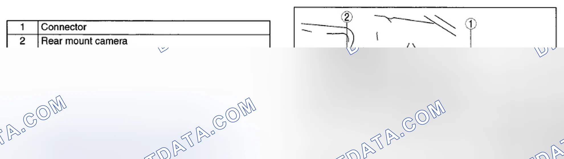 Scheme 55: REAR MOUNT CAMERA REMOVAL/INSTALLATION