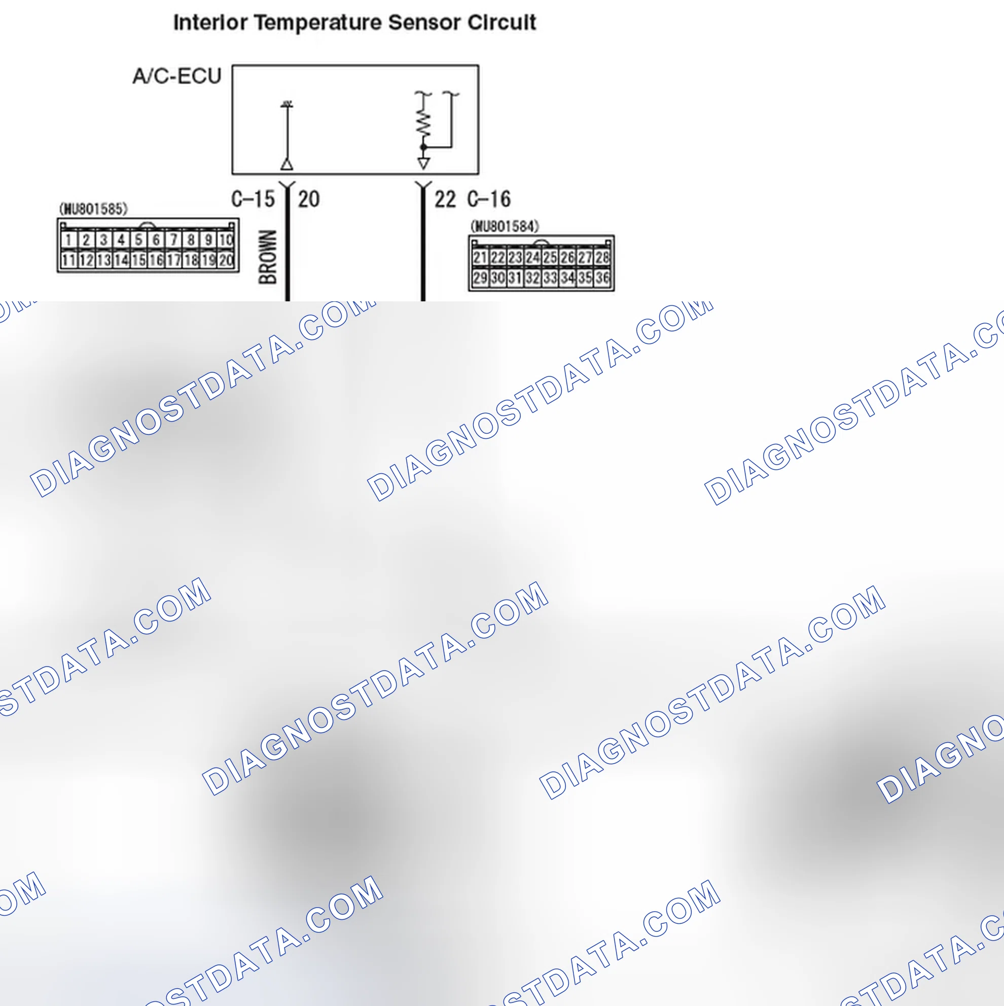 Scheme 2: DTC B1001, B1002: Interior Temperature Sensor System
