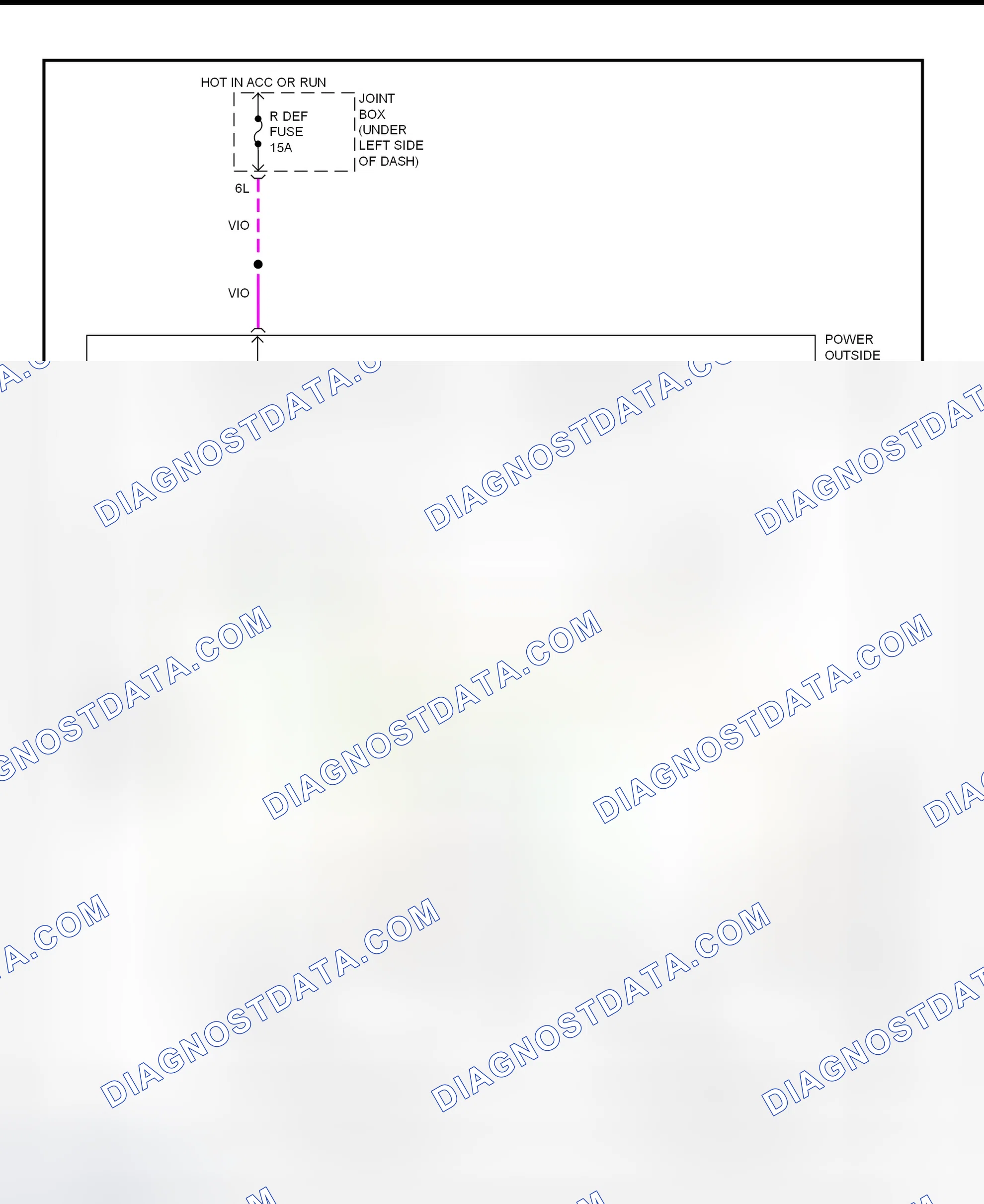Scheme 1: Power Mirror System Wiring Diagram (Millenia)