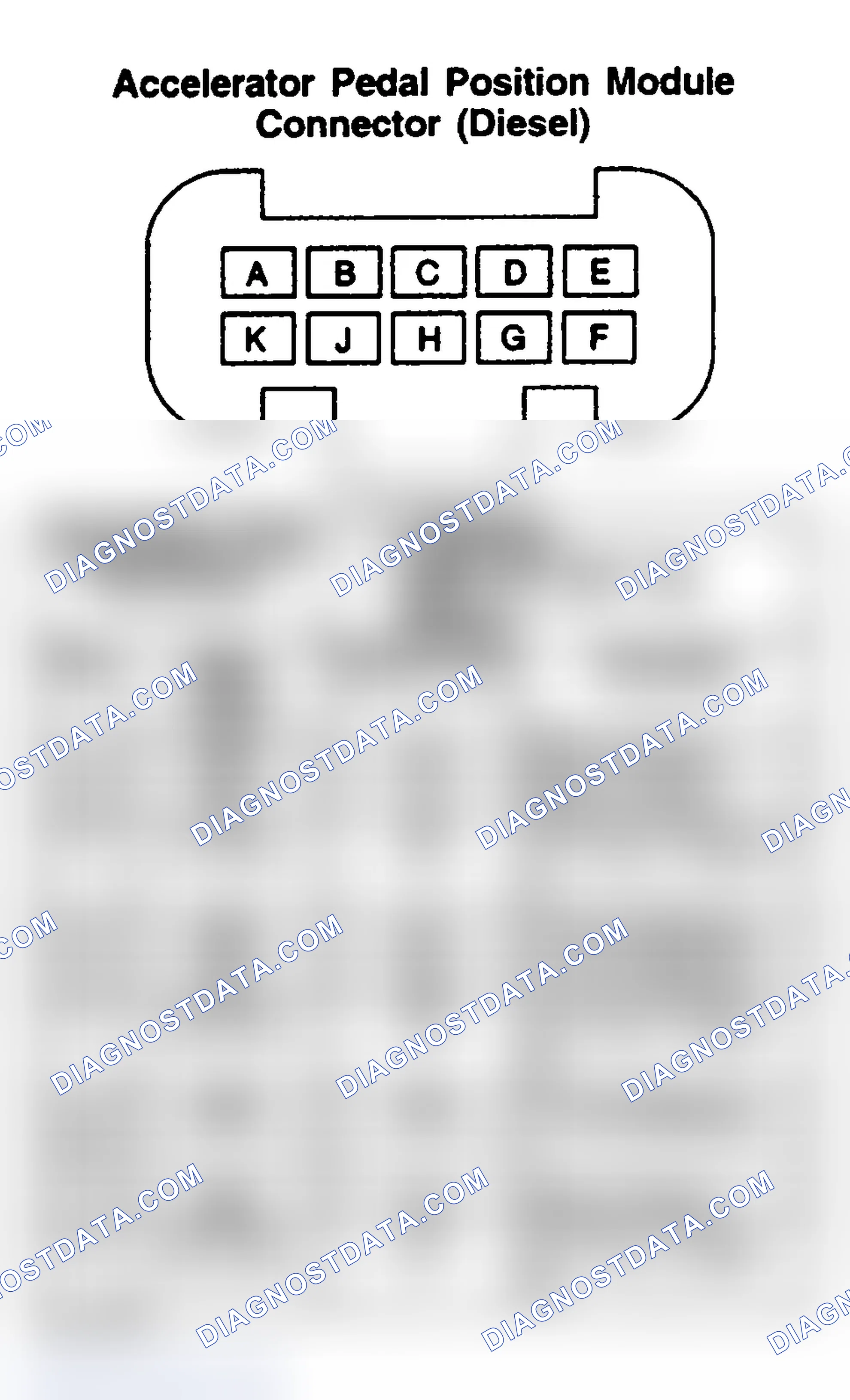 Scheme 113: ACCELERATOR PEDAL POSITION MODULE (DIESEL)