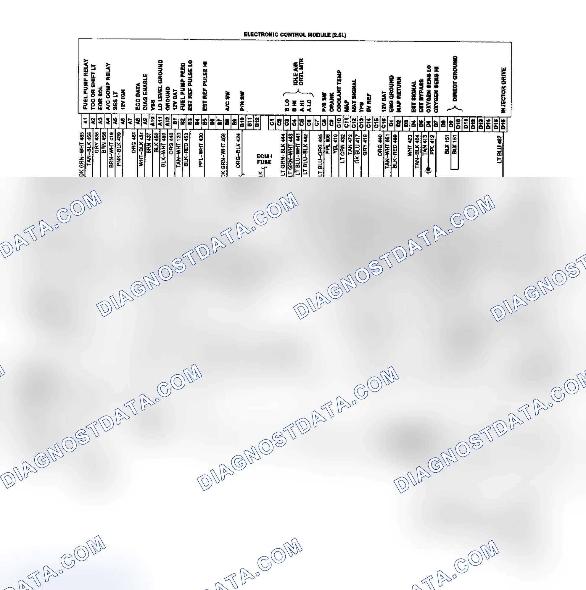 Scheme 44: "S" & "T" Series 2.5L TBI/CCC Wiring Diagram