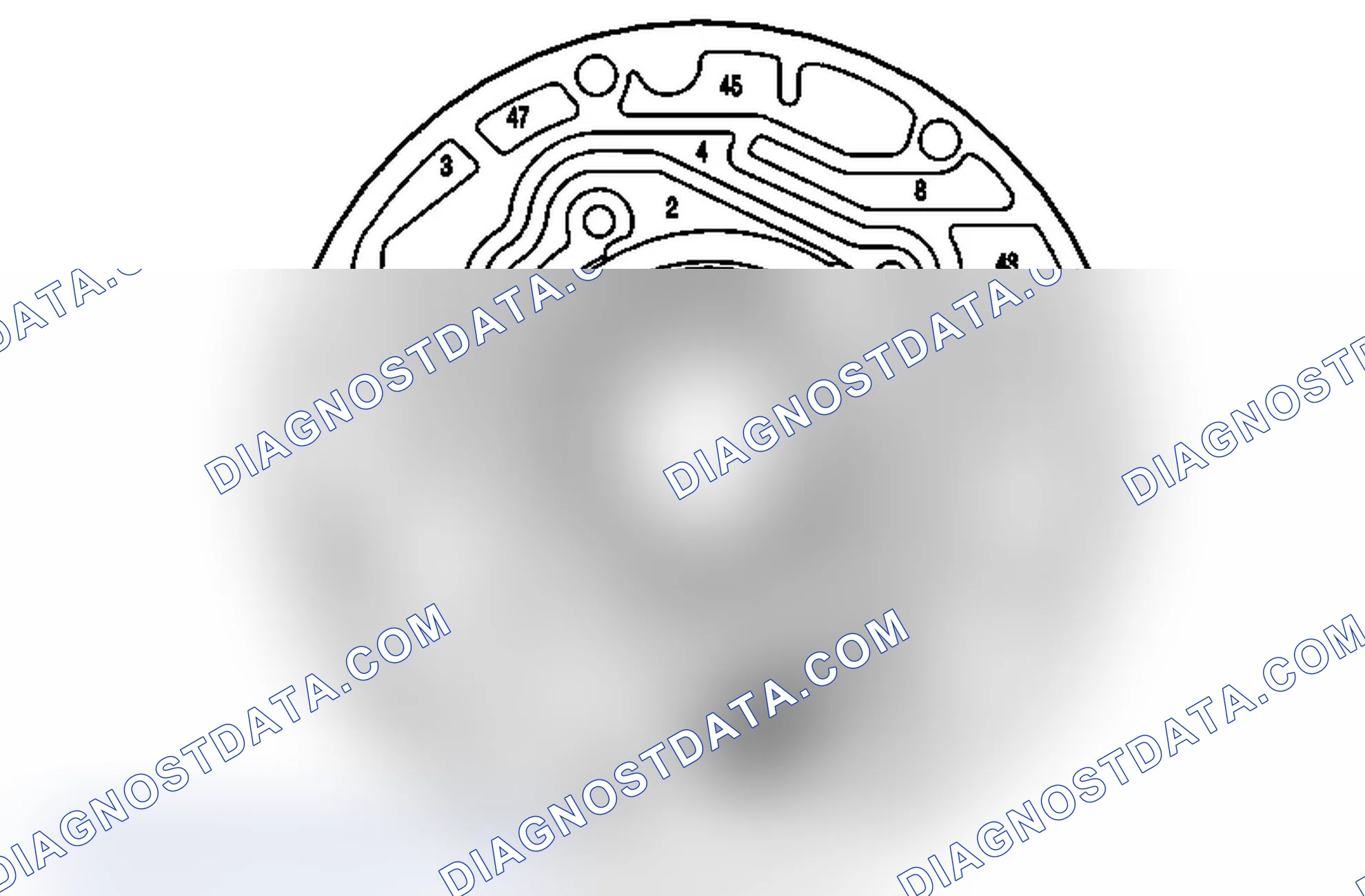 Scheme 26: Pump Body Fluid Passages (Pump Cover Side)