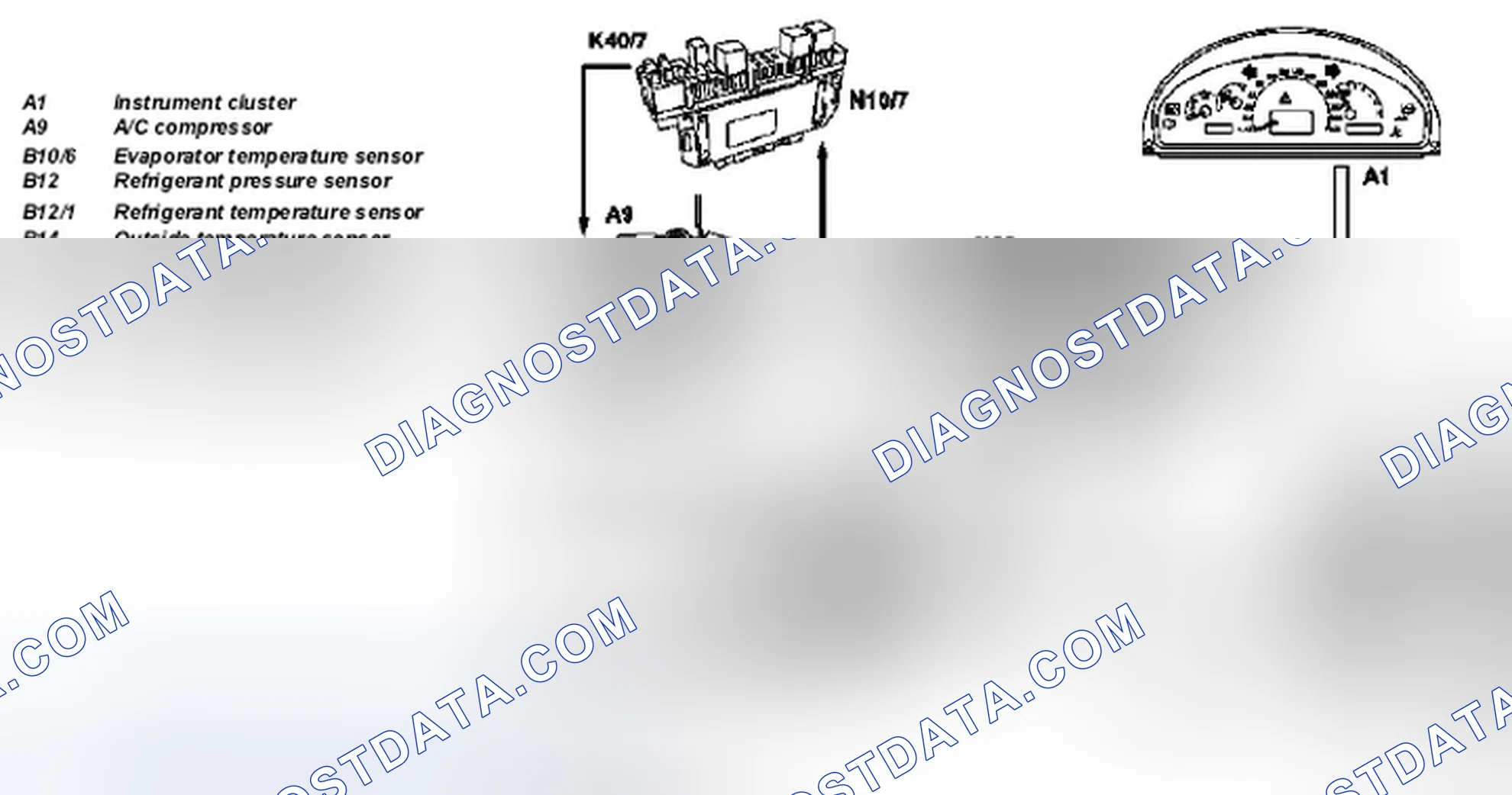 Fig. 59: Identifying A/C Compressor Control Interlinkage Components
