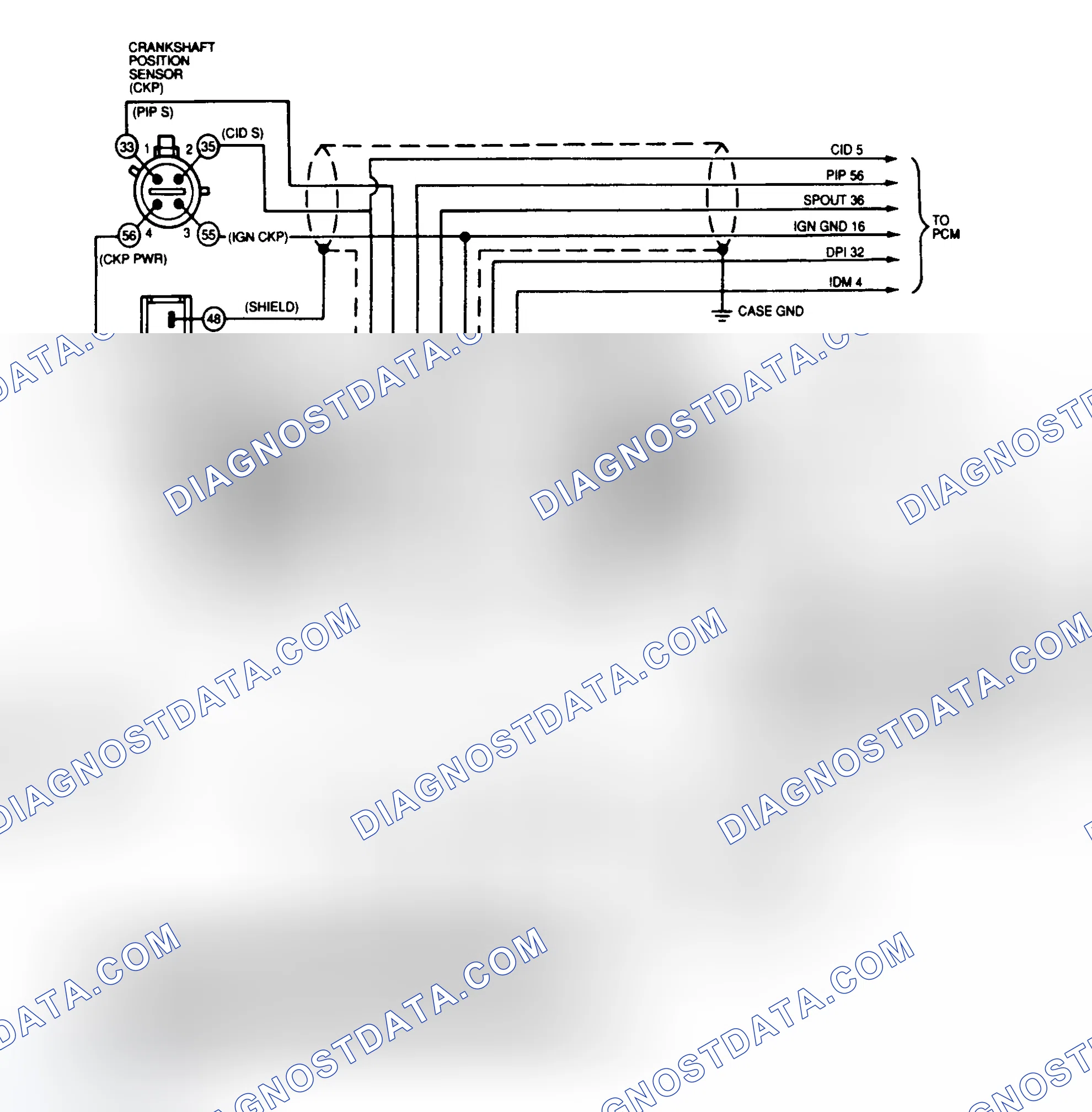 Scheme 26: Ignition System Wiring Diagram (Mustang 2.3L)
