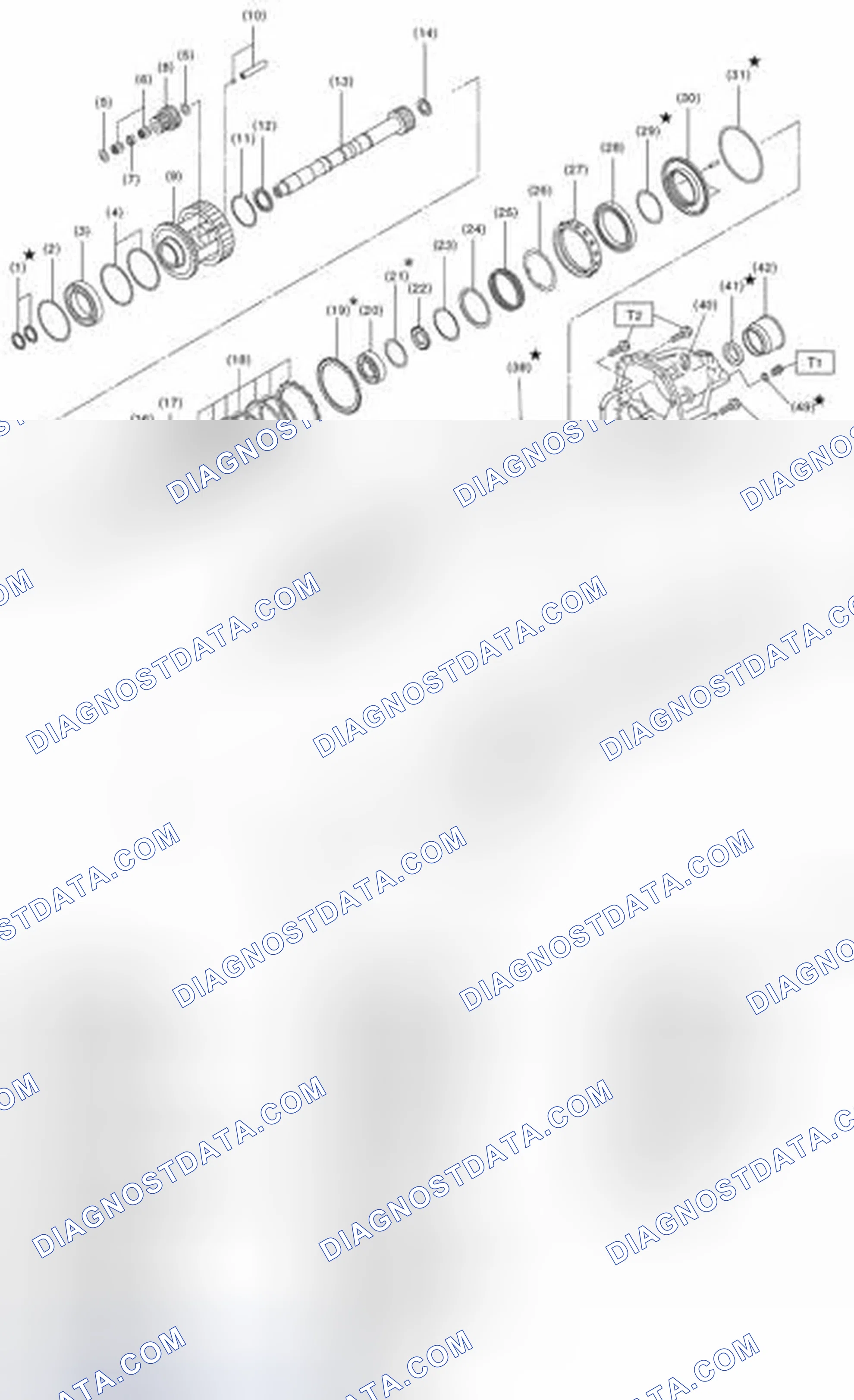 Scheme 187: TRANSFER CASE, EXTENSION CASE & REDUCTION GEAR