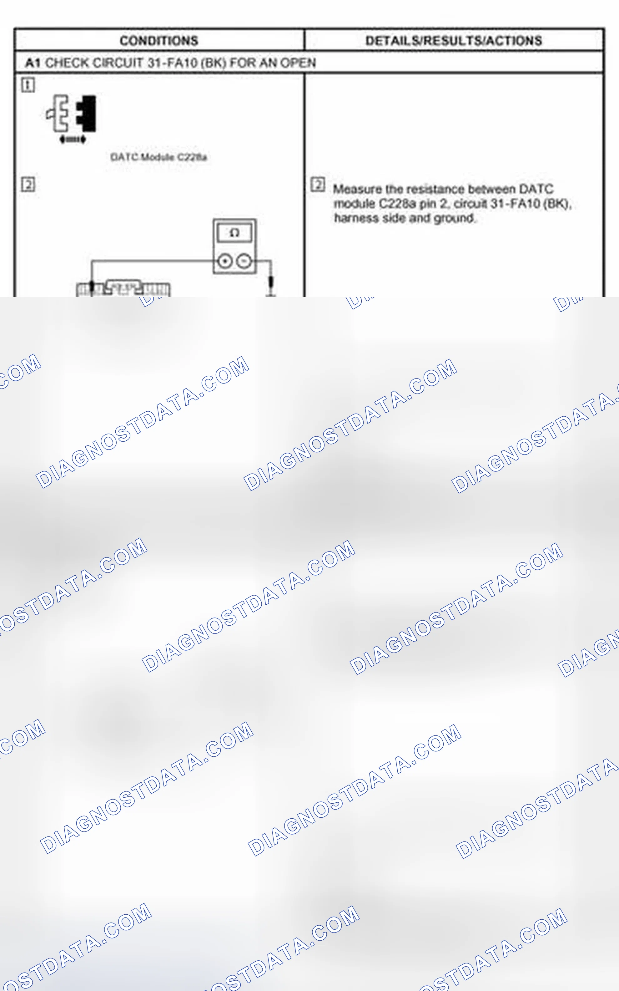 Scheme 11: PINPOINT TEST A: NO COMMUNICATION WITH THE DUAL AUTOMATIC TEMPERATURE CONTROL (DATC) MODULE