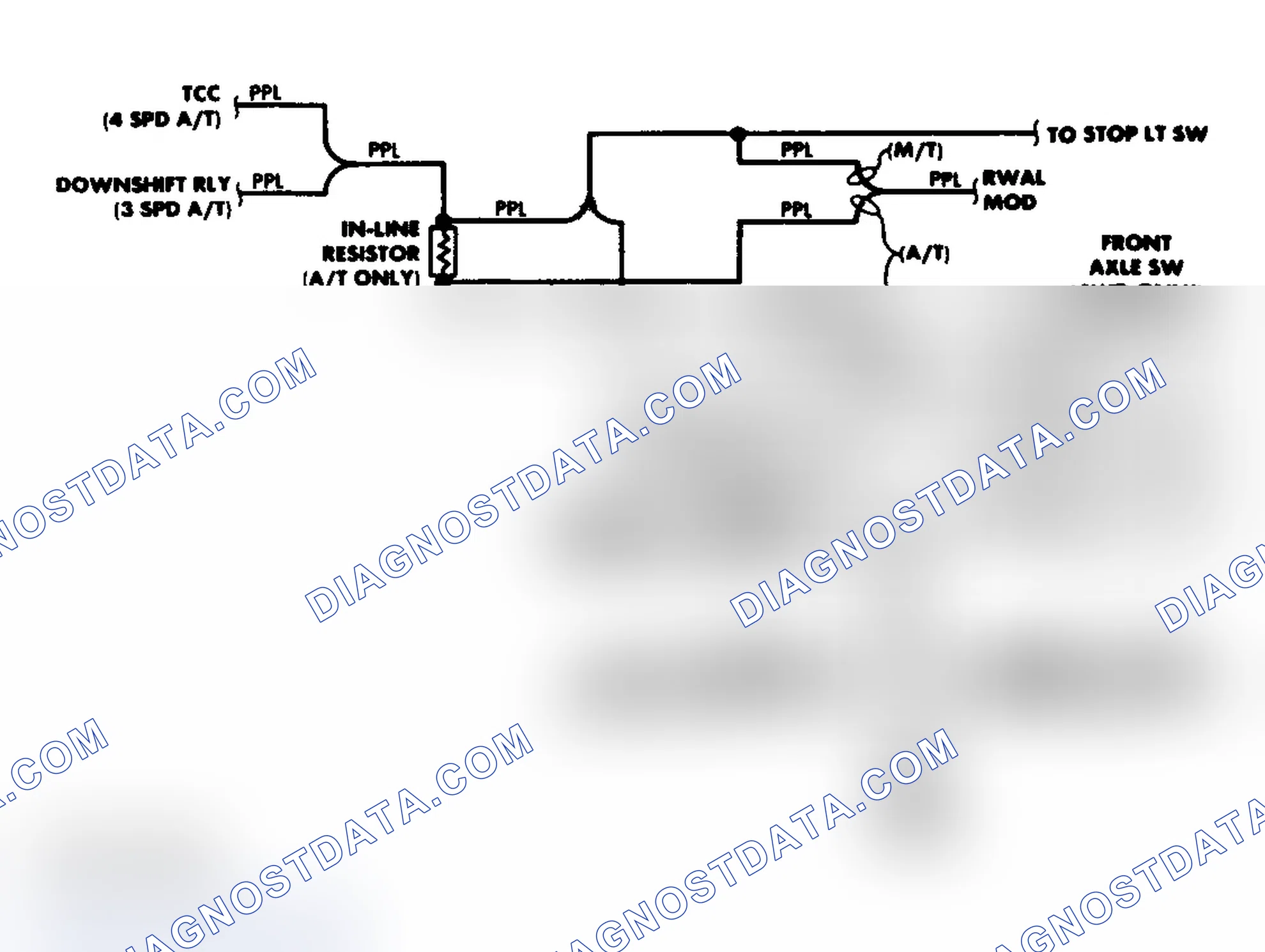 Scheme 2: Transfer Case Circuit (1988)