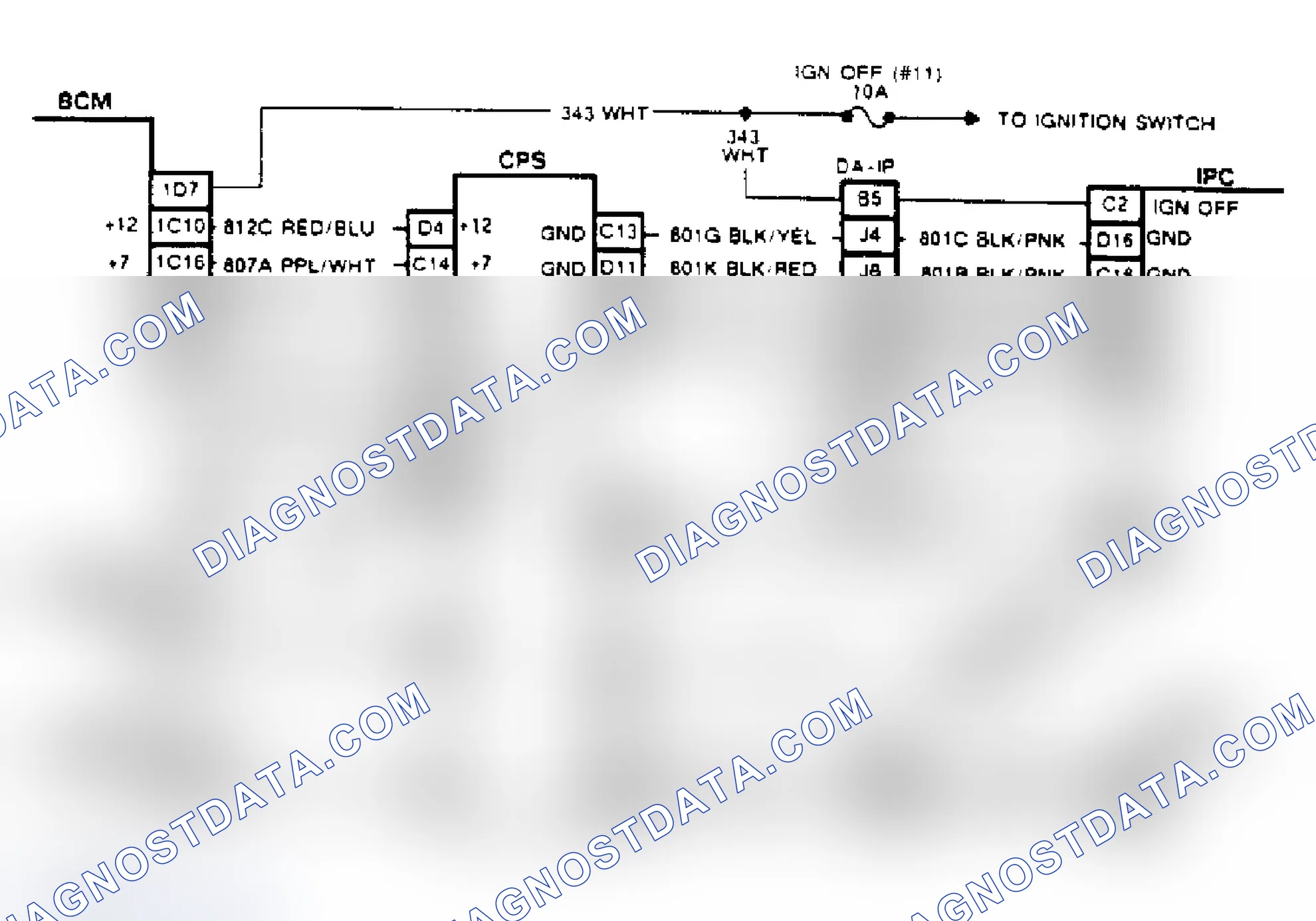 Scheme 74: Chart A-1, Wiring Diagram CPS Check (Toronado CRT Equipped)